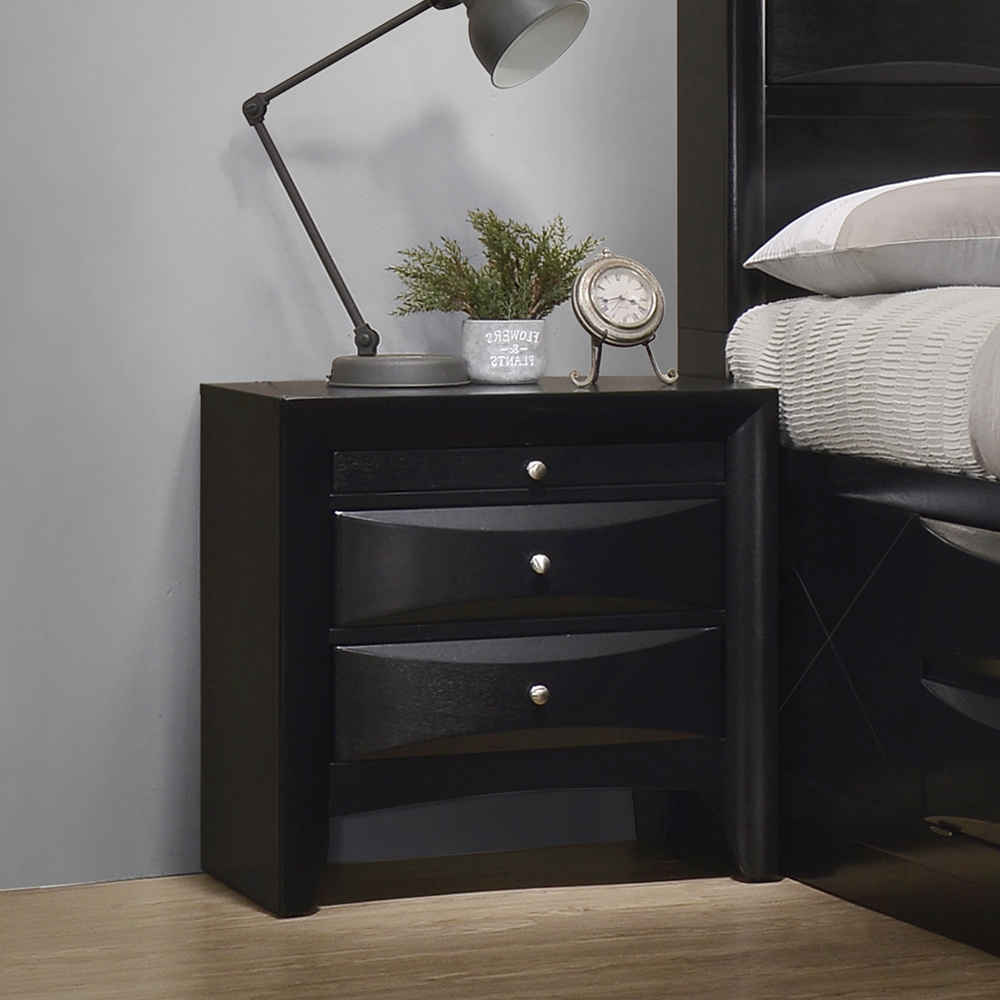 Briana Wood Nightstand w/2 Drawers
