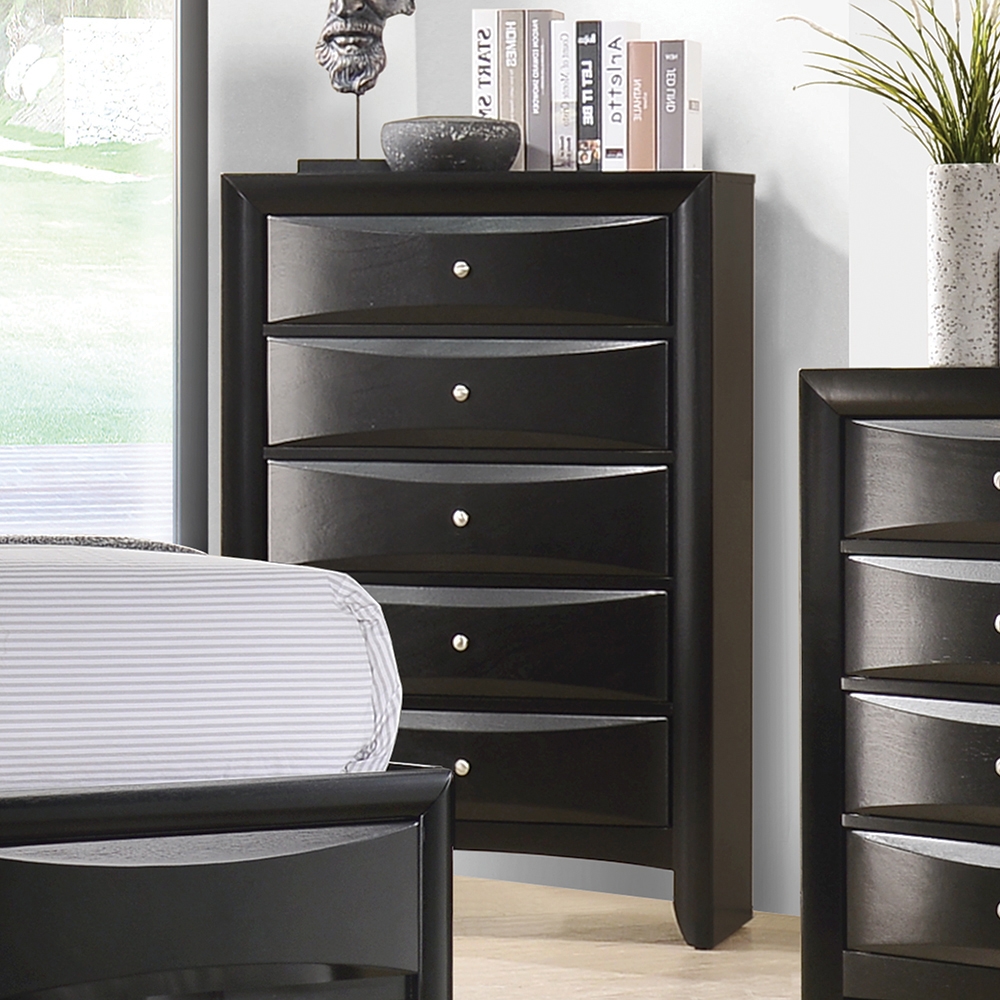 Briana Wood Chest w/5 Drawers