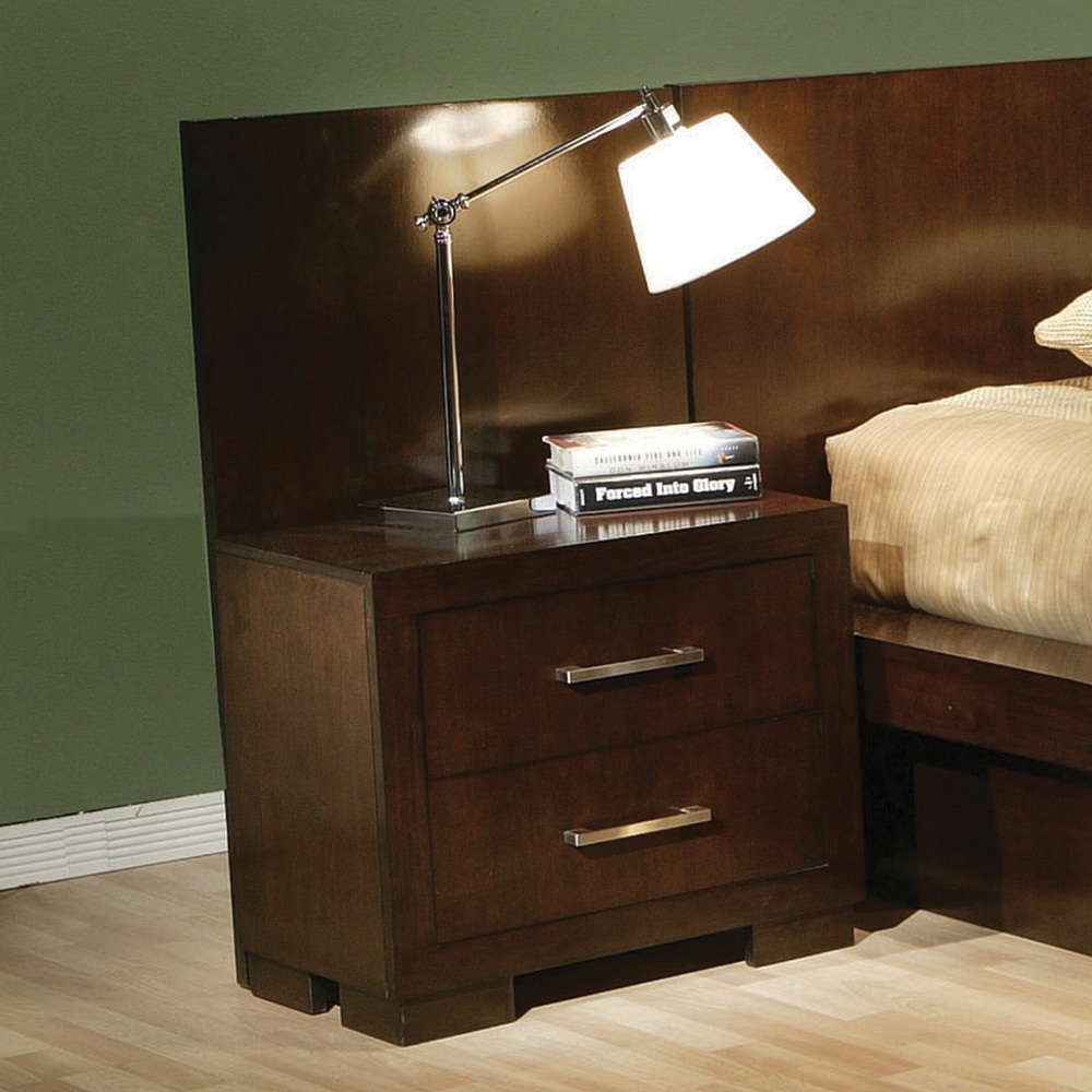 Jessica Wood Nightstand w/2 Drawers