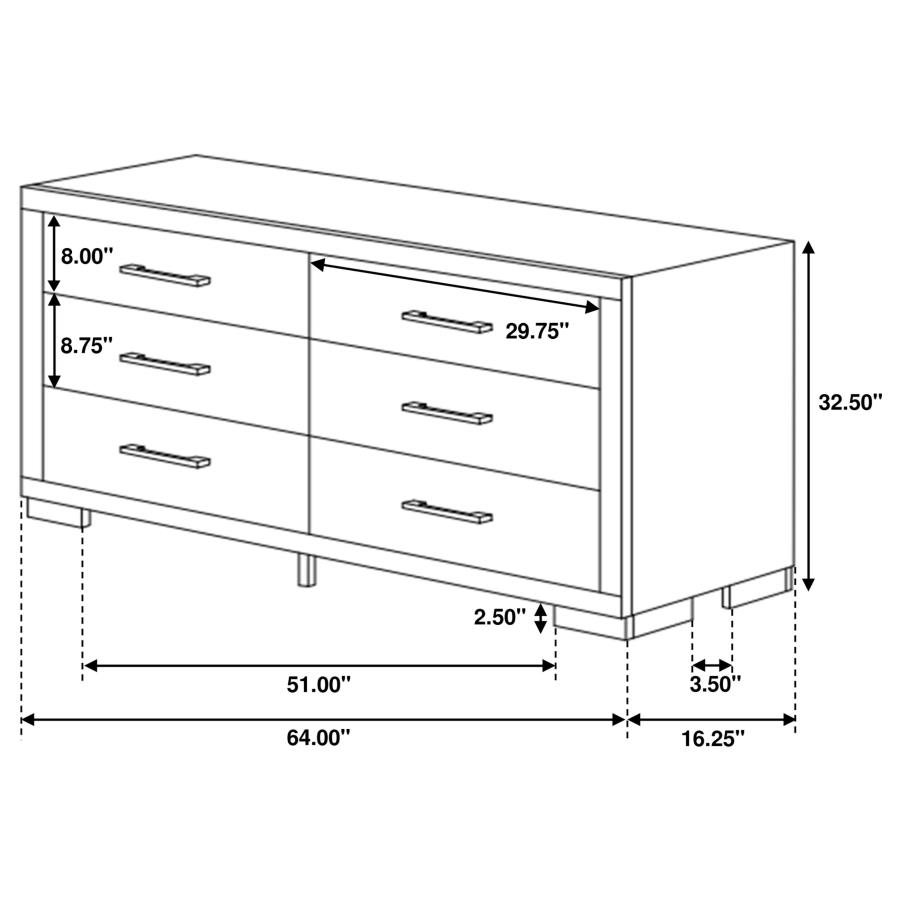 Jessica Wood Platform Bedoom Set