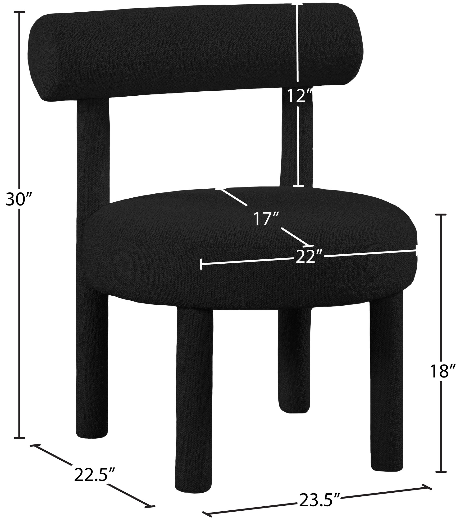 Parlor Boucle Fabric Accent Chair