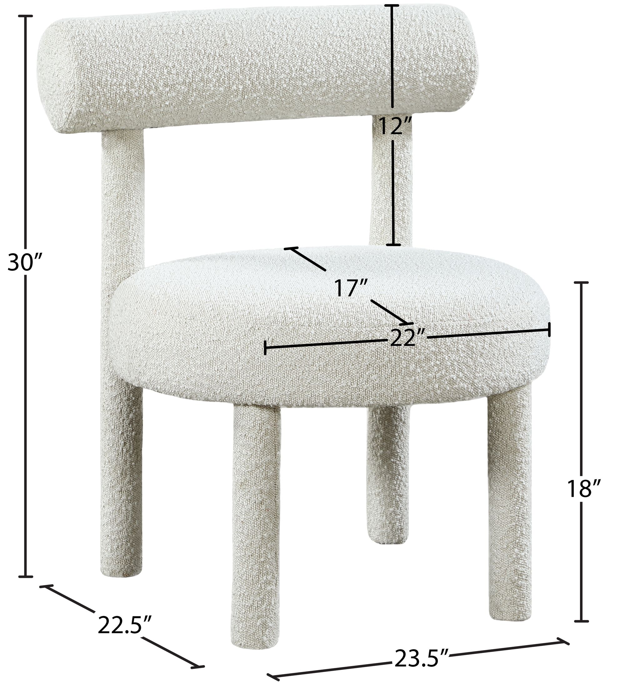 Parlor Boucle Fabric Accent Chair