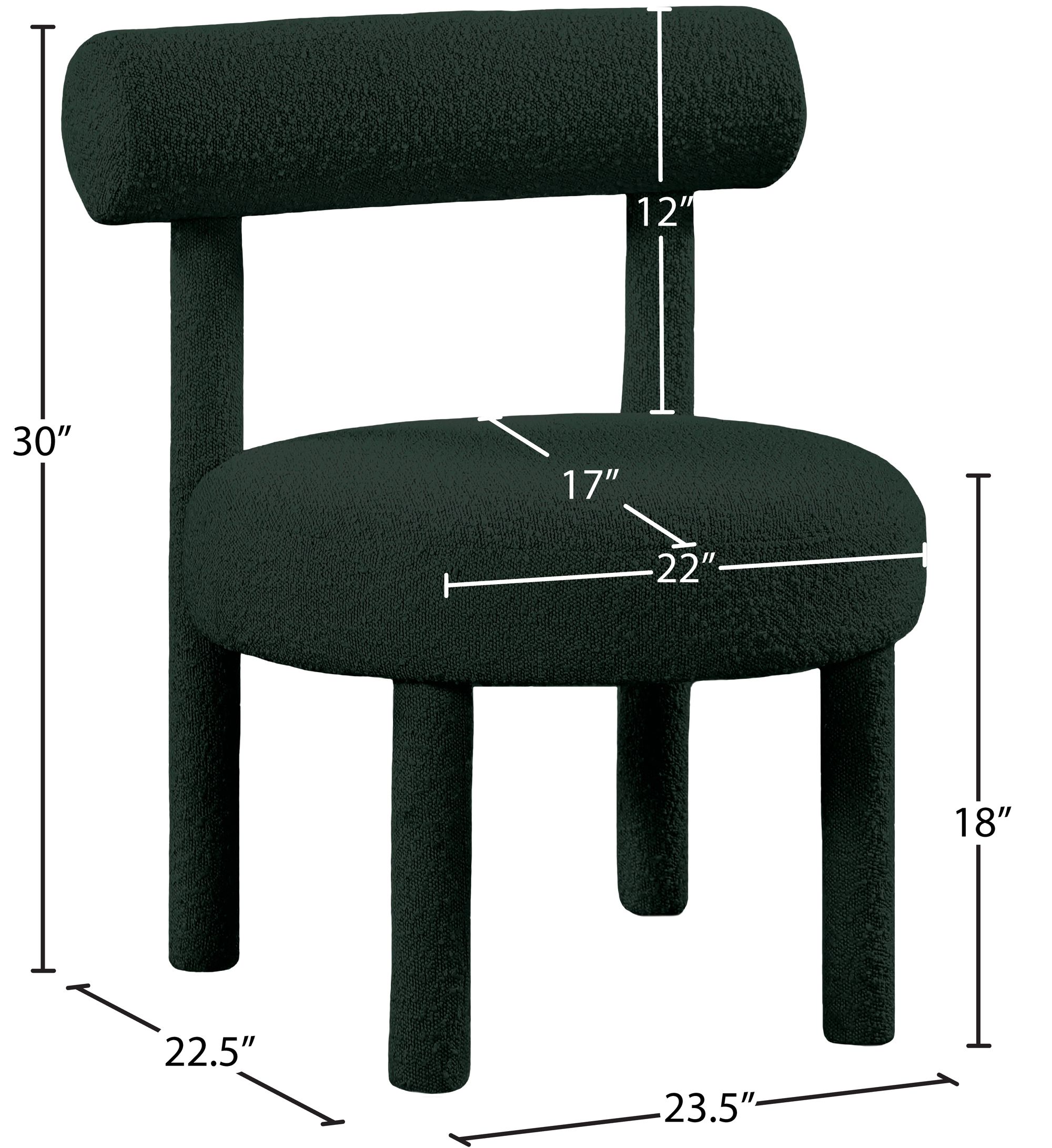 Parlor Boucle Fabric Accent Chair