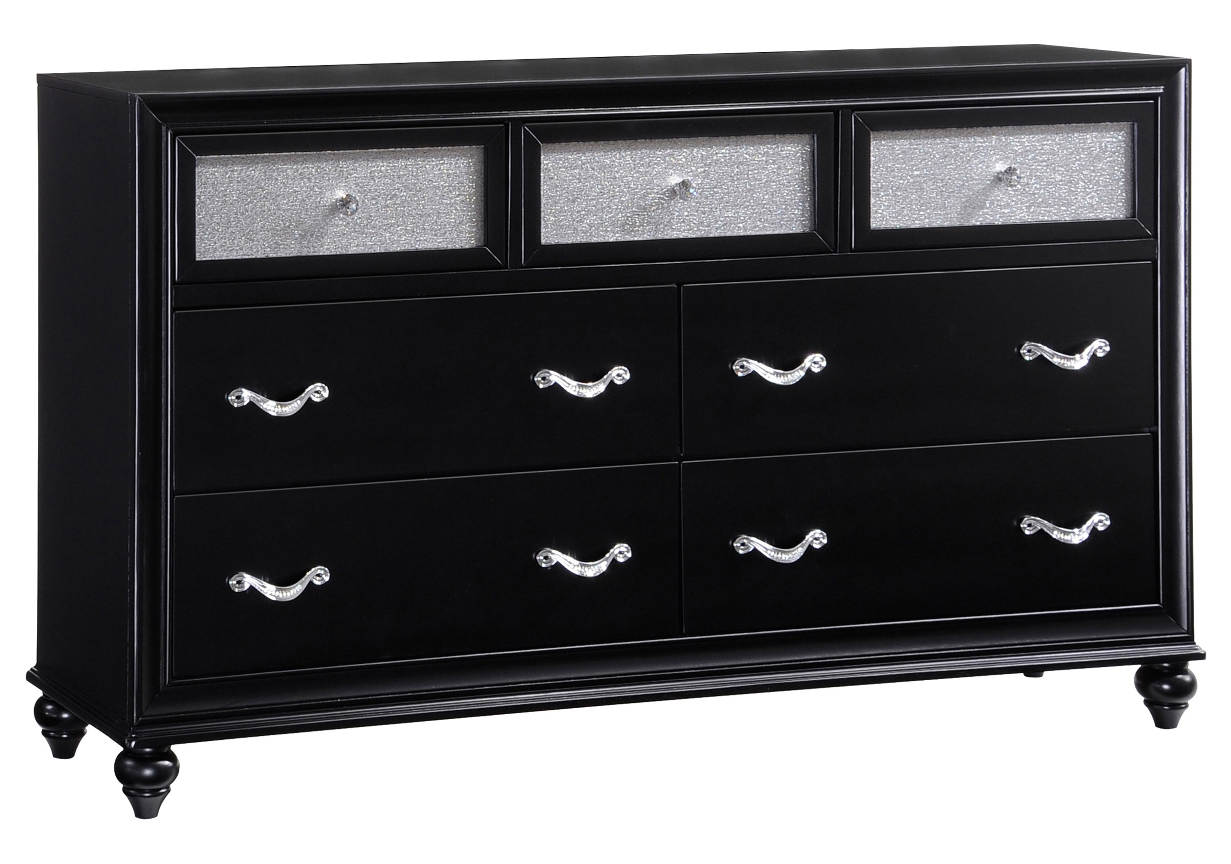 Barzini Leatherette/Wood Panel Bedroom Set