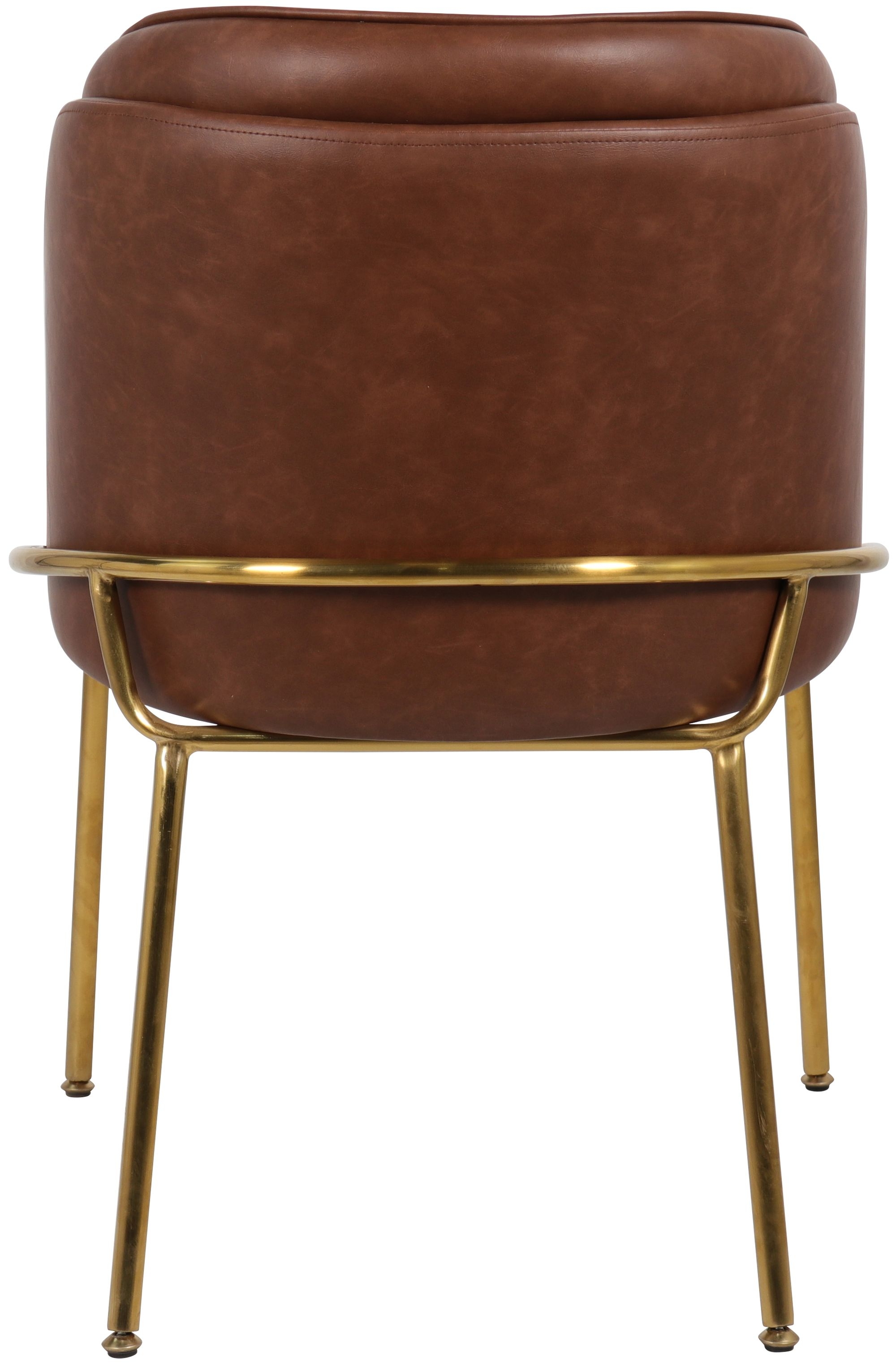 Jagger Faux Leather Dining Chair with Iron Legs