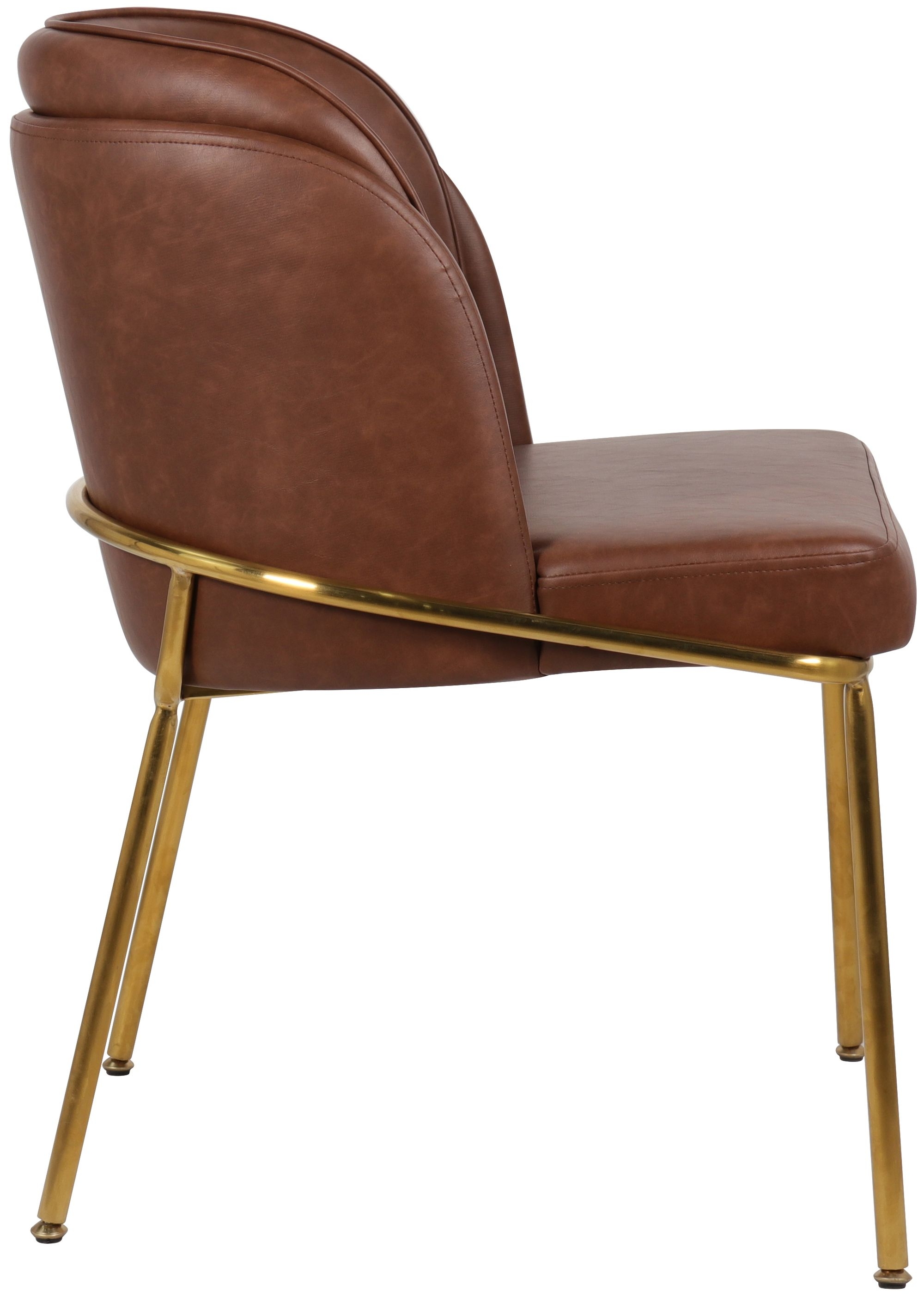 Jagger Faux Leather Dining Chair with Iron Legs