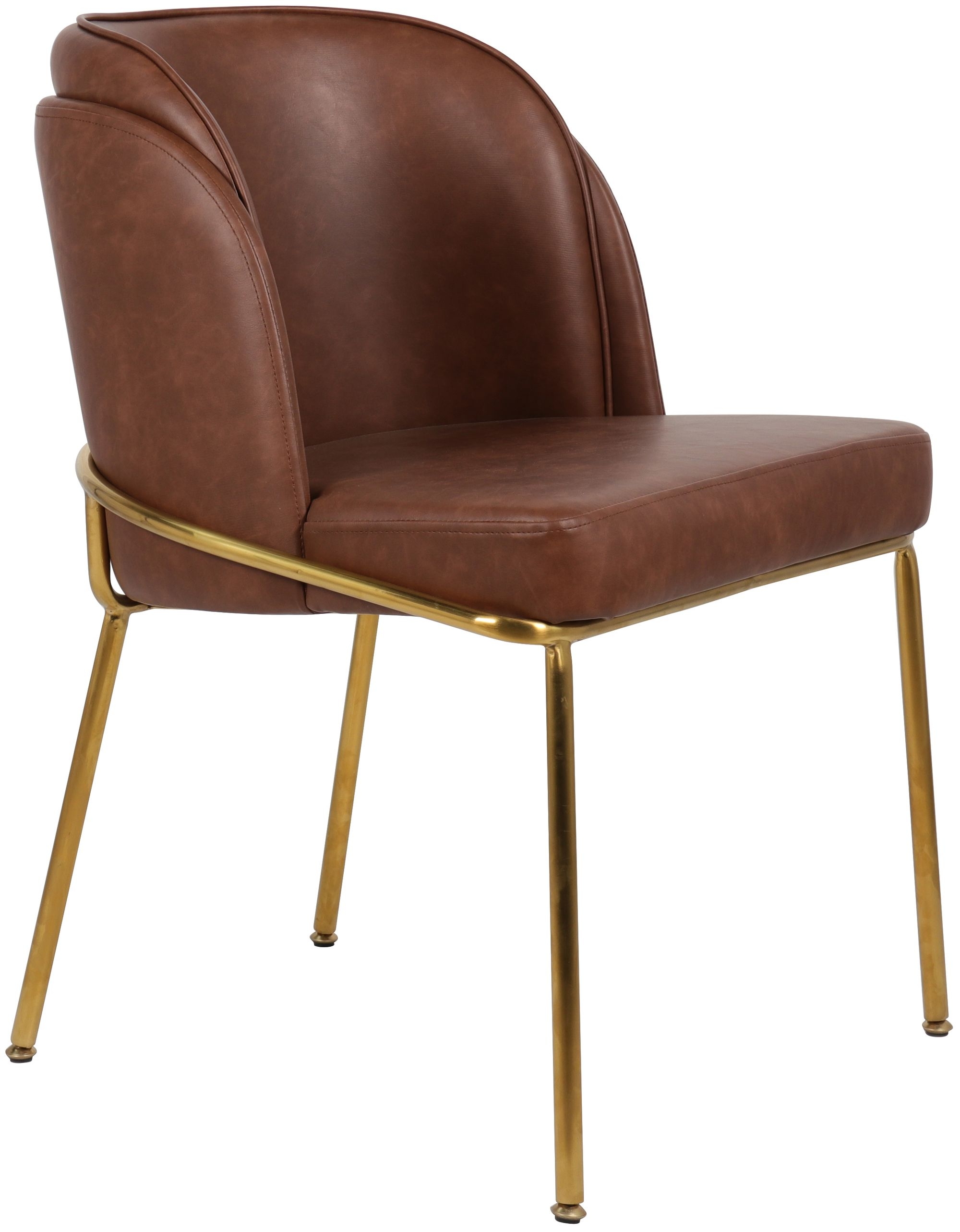 Jagger Faux Leather Dining Chair with Iron Legs