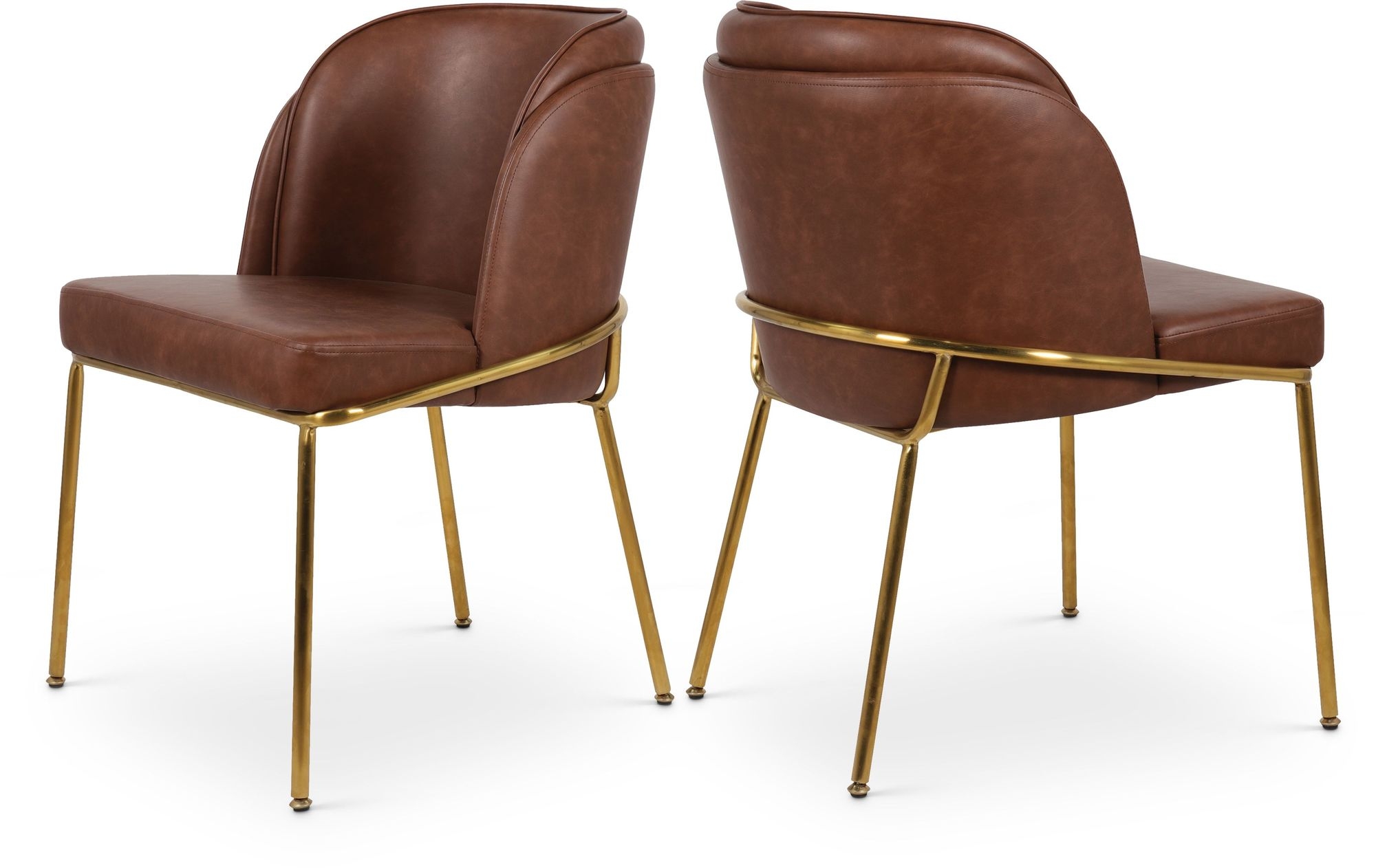 Jagger Faux Leather Dining Chair with Iron Legs