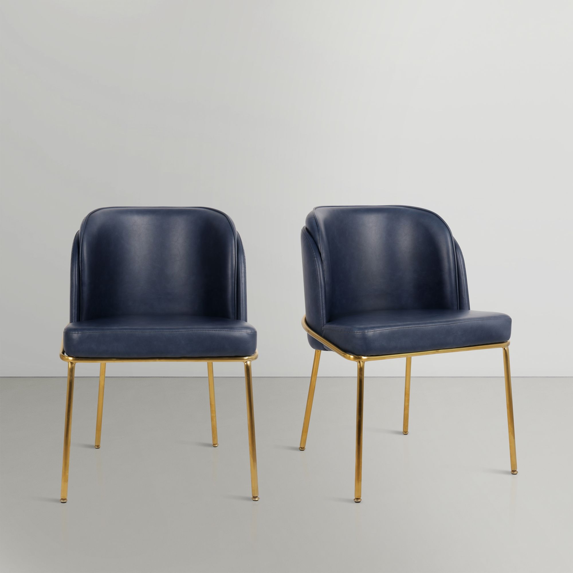 Jagger Faux Leather Dining Chair with Iron Legs