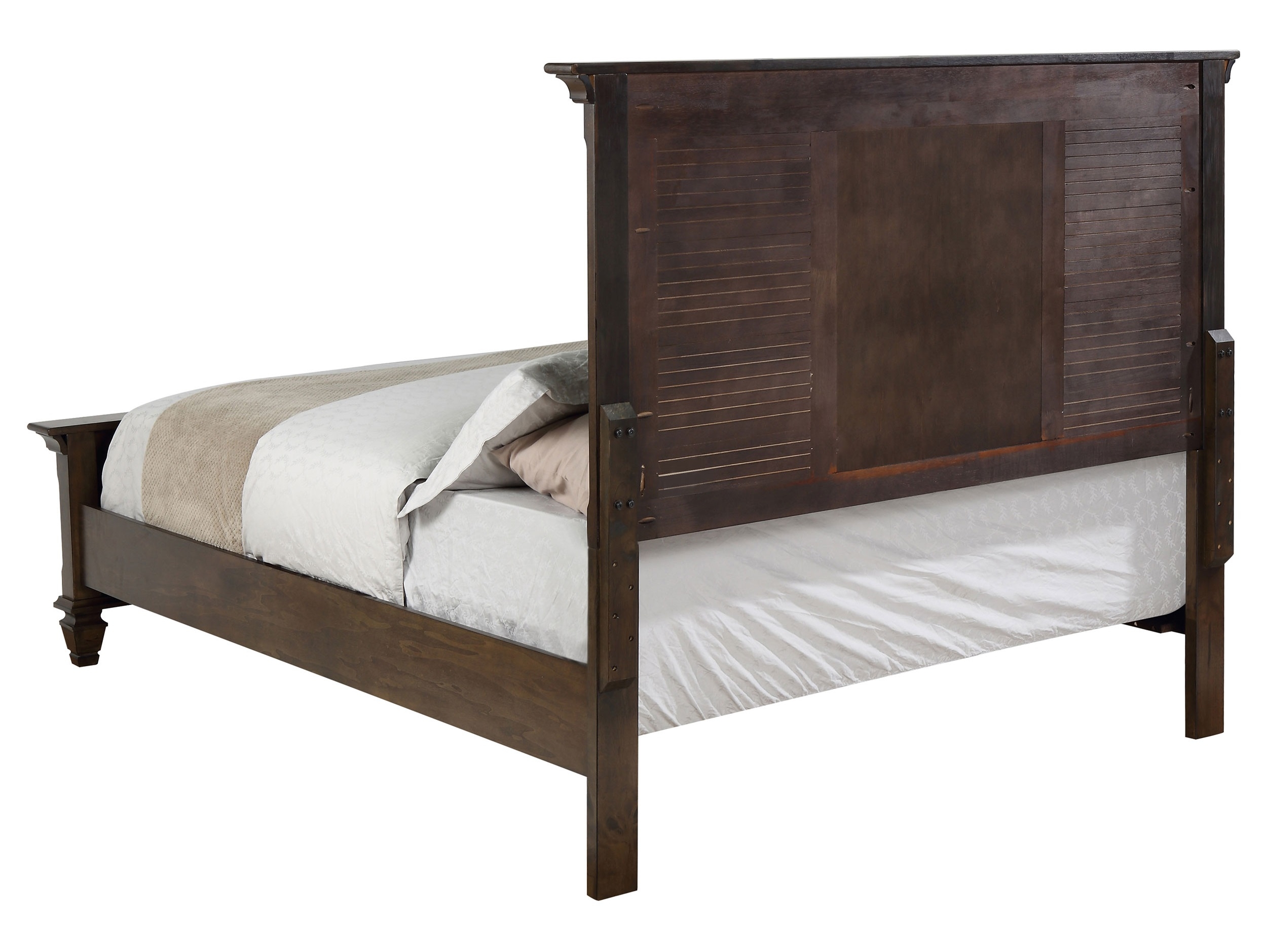 Franco Wood Panel Bed, Queen Size