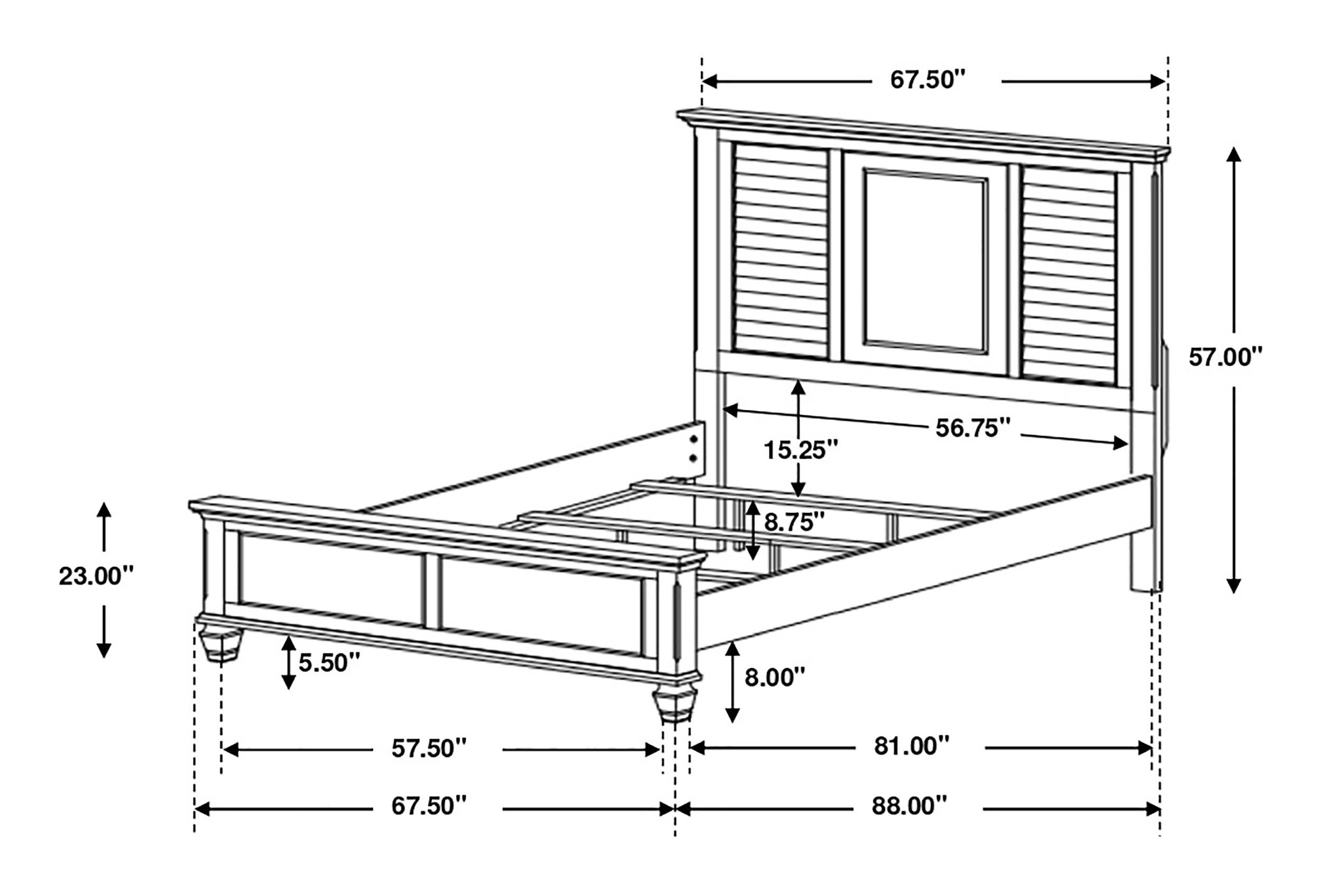 Franco Wood Panel Bed