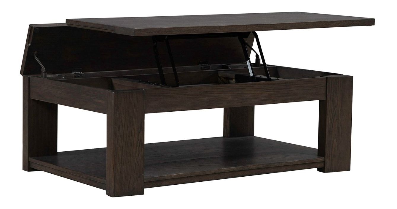 Lennox Hill Rectangular Wood Lift Top Cocktail Table