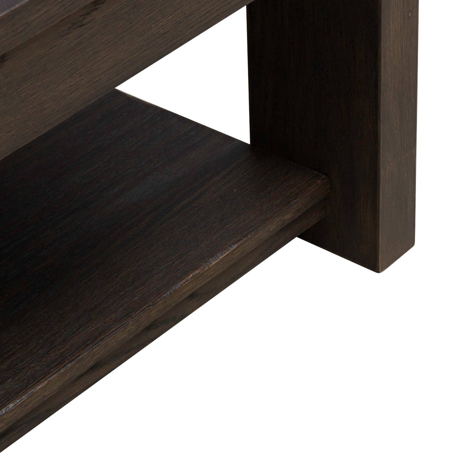 Lennox Hill Oversized Square Coffee Table | Bark Finish