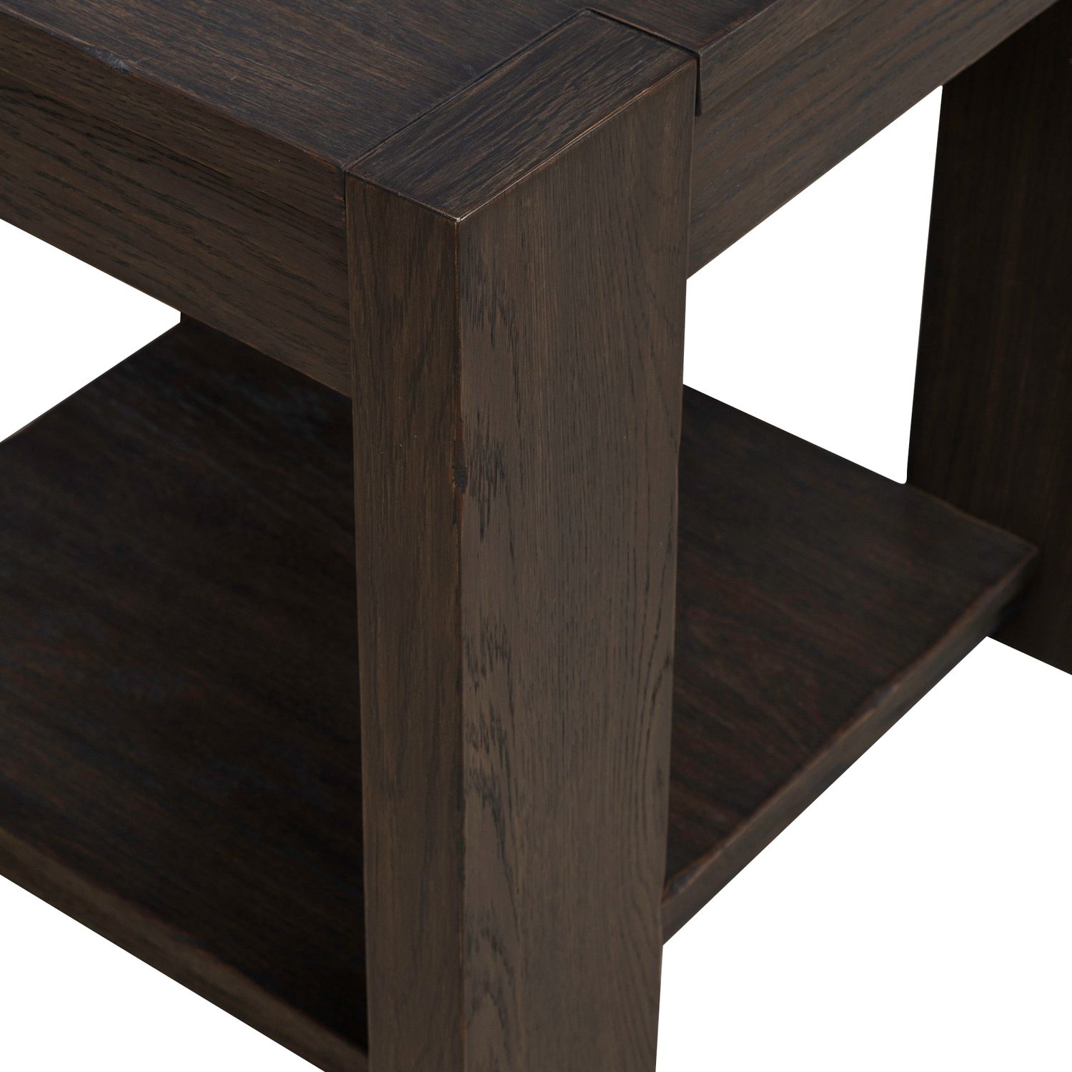 Lennox Hill Square Wood Storage End Table