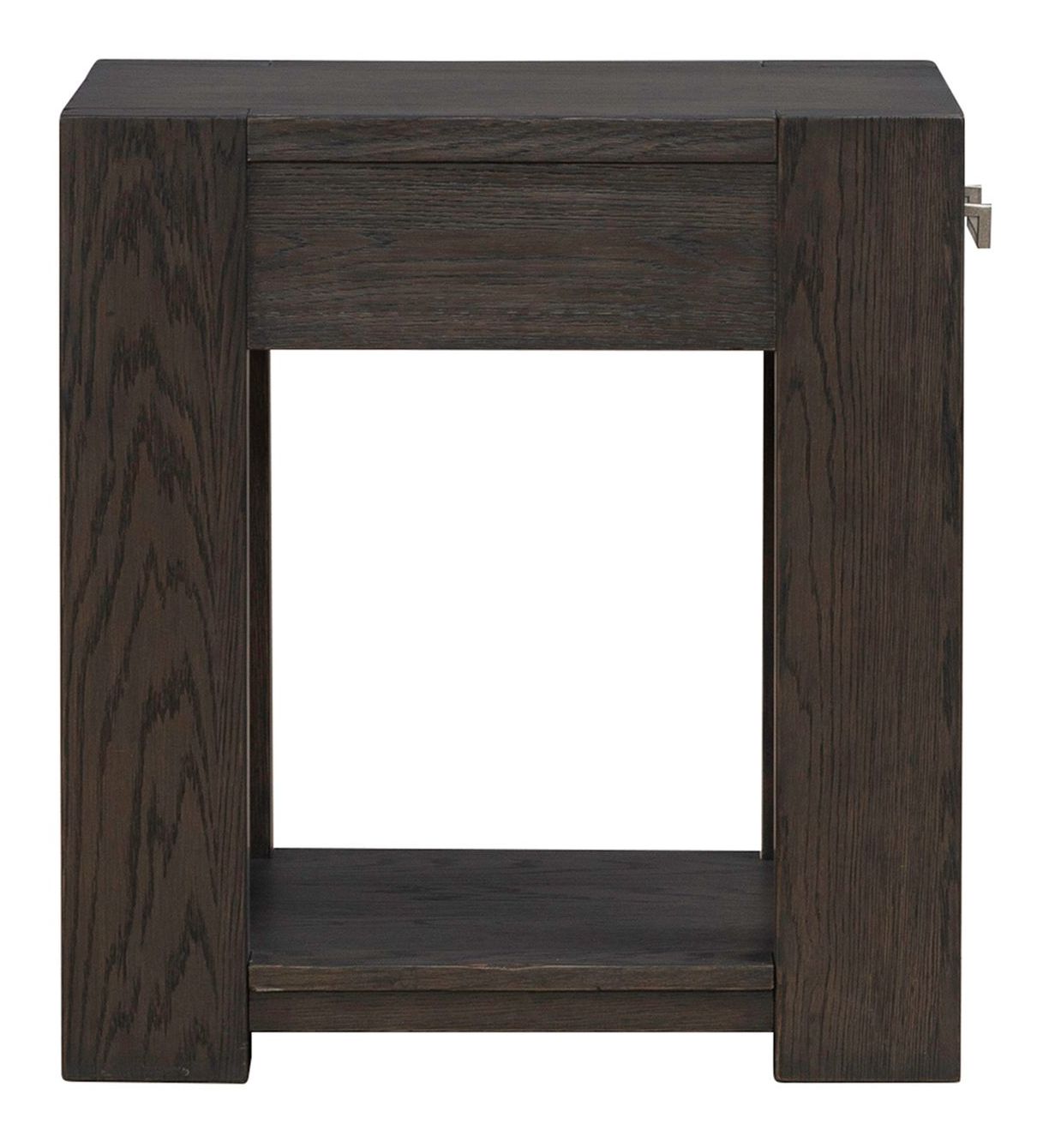 Lennox Hill Rectangular Wood Storage Chairside Table w/Drawer