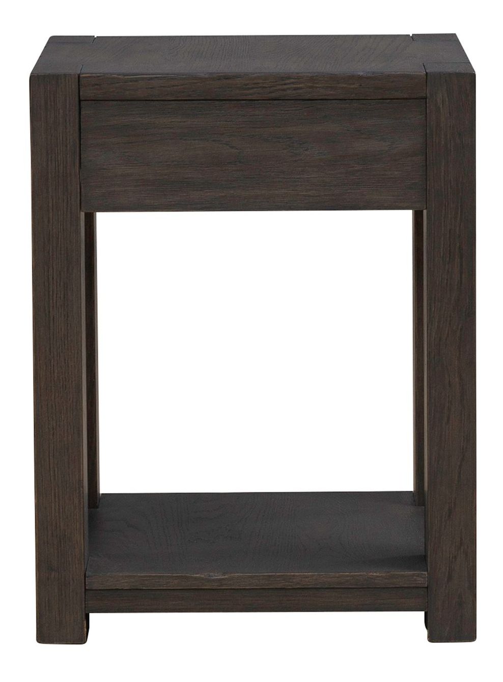 Lennox Hill Rectangular Wood Storage Chairside Table w/Drawer