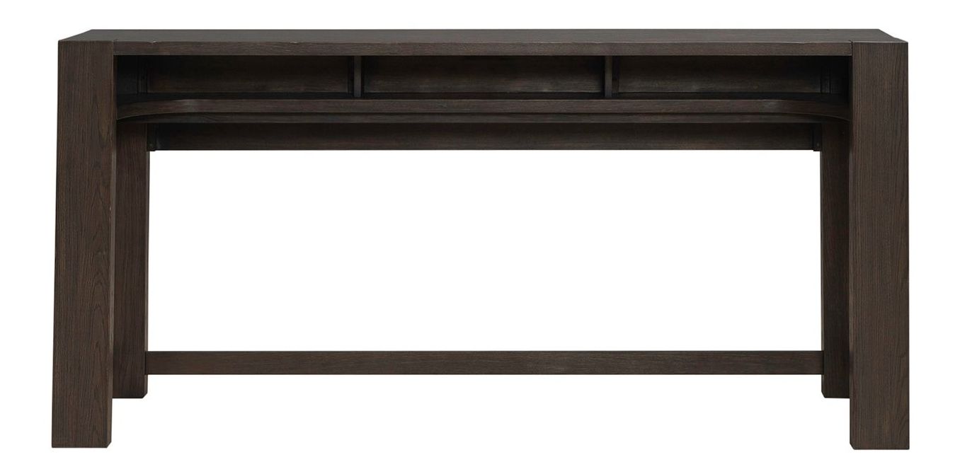 Lennox Hill Rectangular Wood Console Bar Table w/Charging Station
