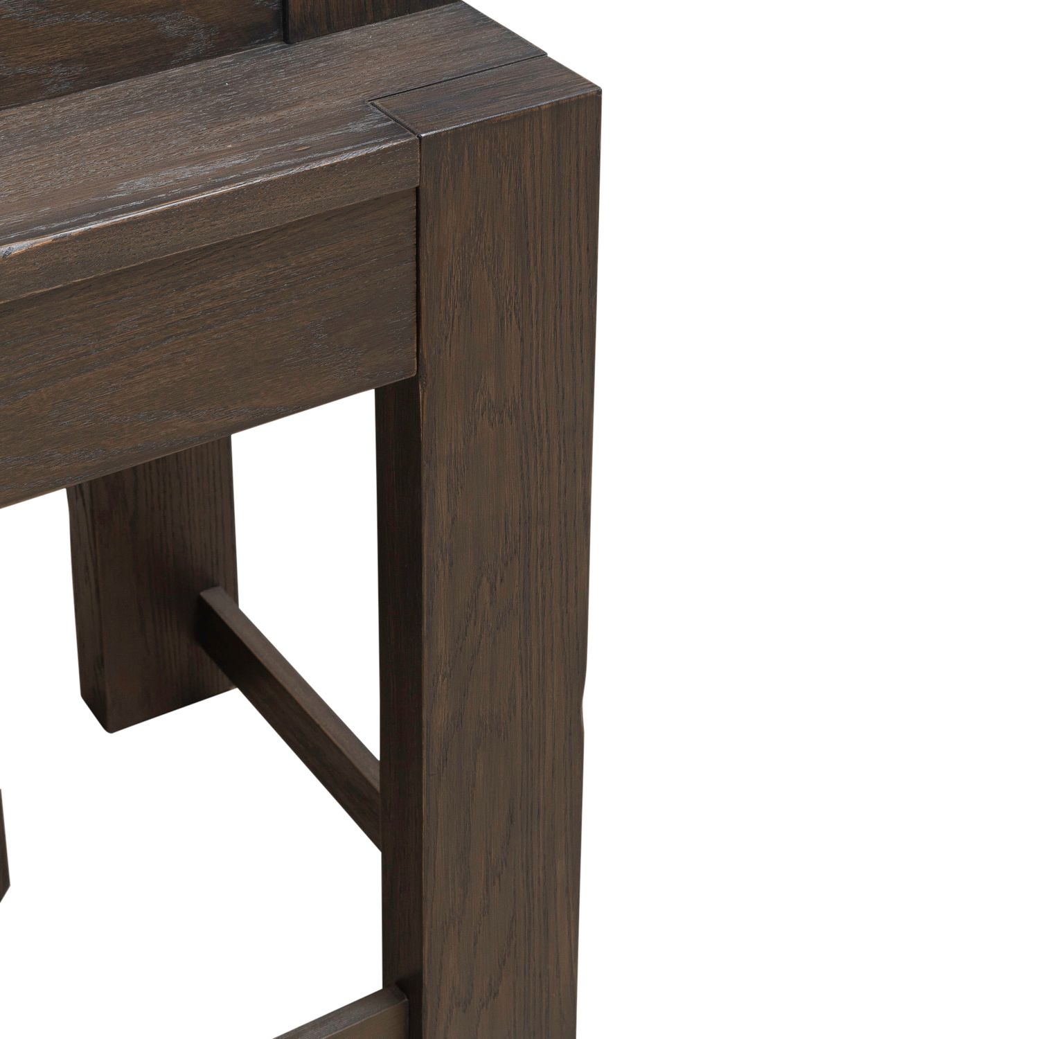 Lennox Hill Oversized Square Coffee Table | Bark Finish