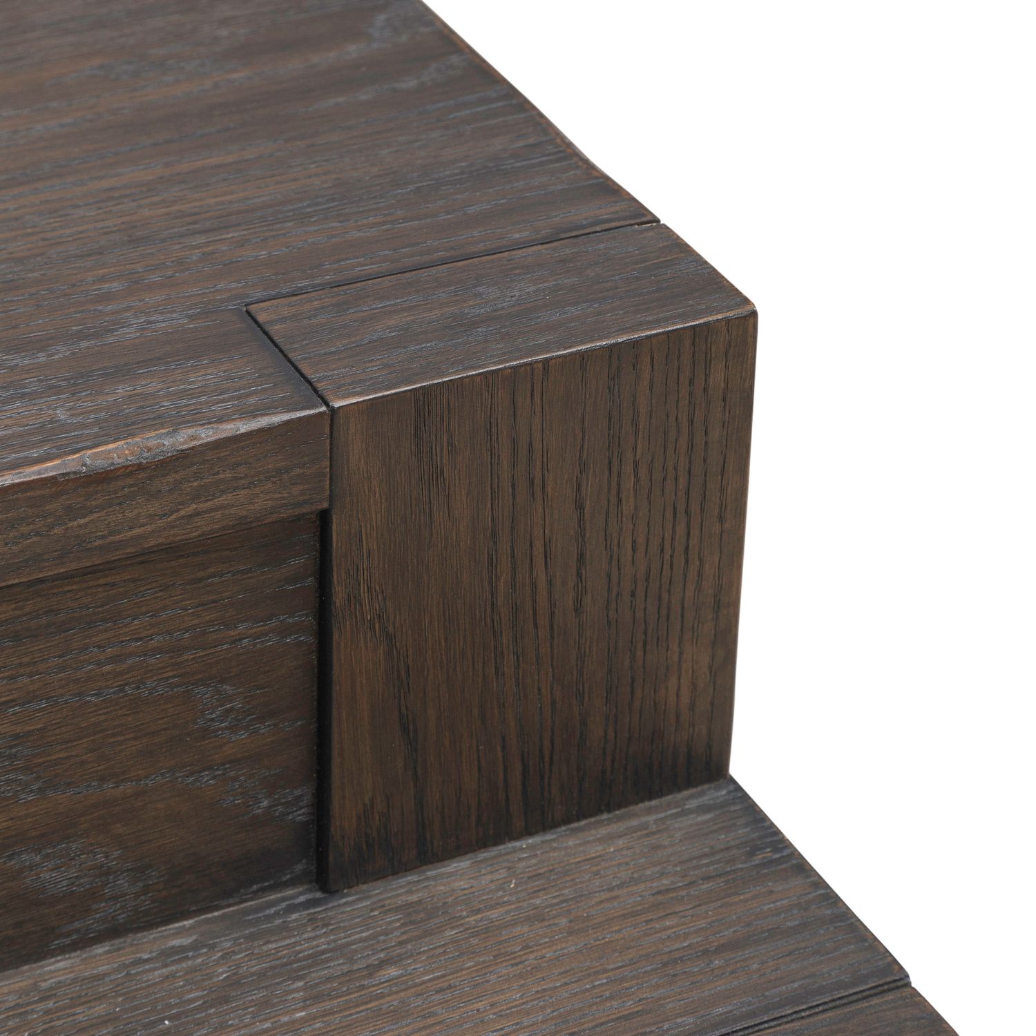 Lennox Hill Oversized Square Coffee Table | Bark Finish