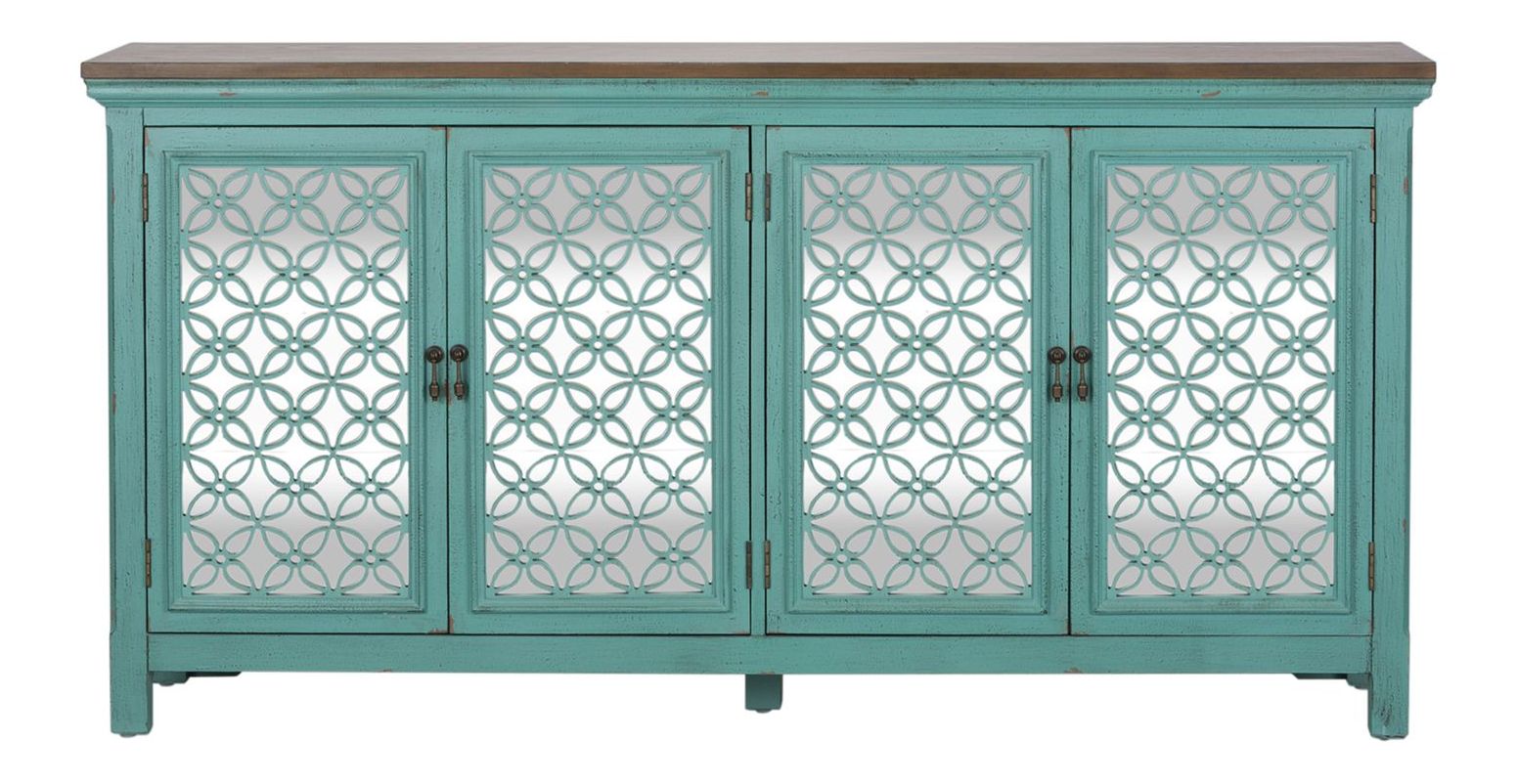 Kensington Wood Accent Cabinet w/4 Doors