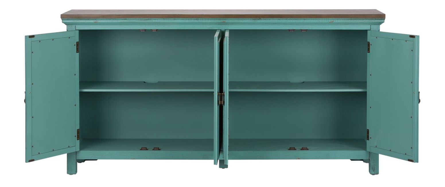 Kensington Wood Accent Cabinet w/4 Doors