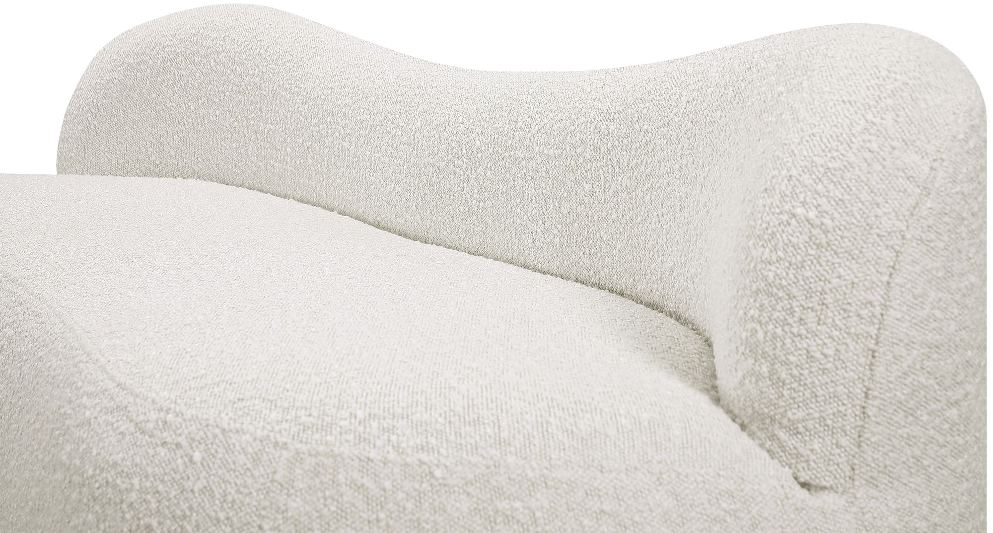 Flair Boucle Fabric Bench
