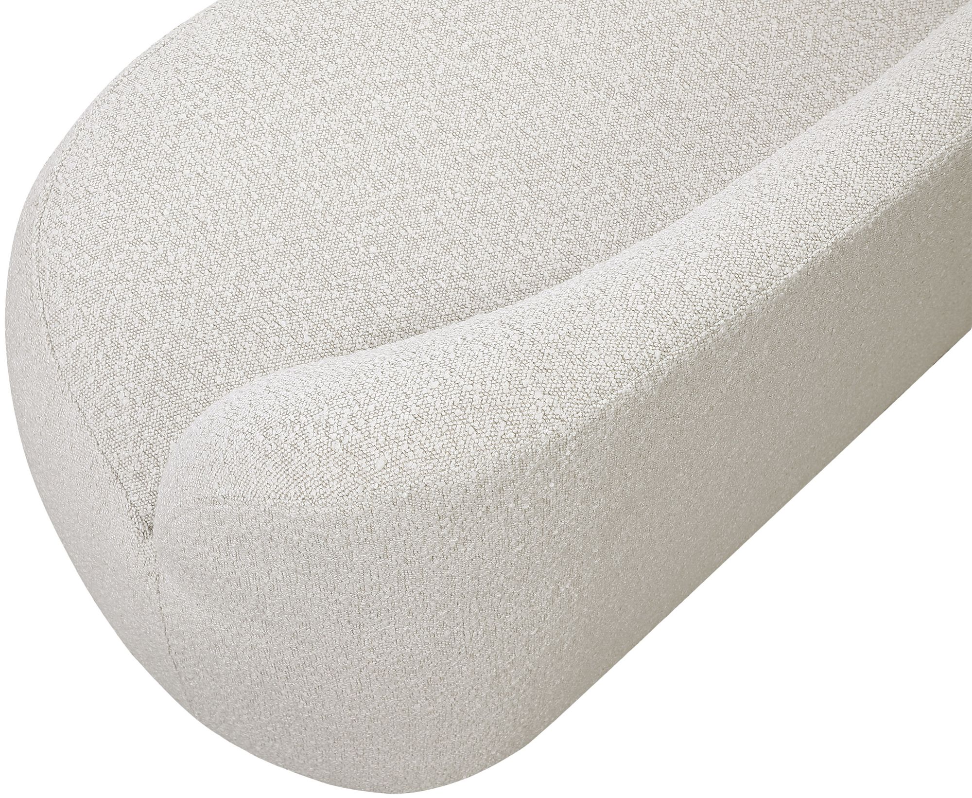 Flair Boucle Fabric Bench