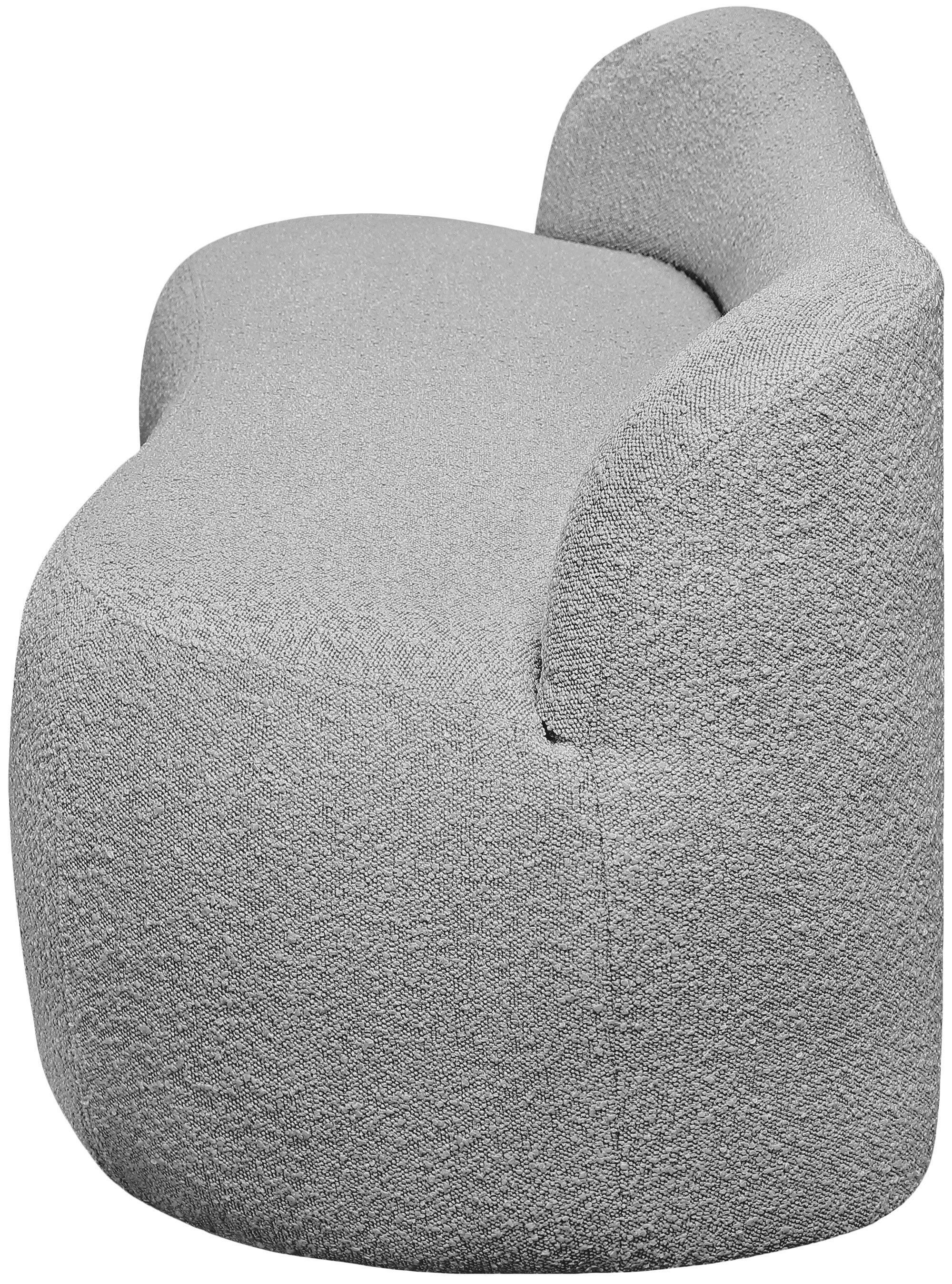 Flair Boucle Fabric Bench