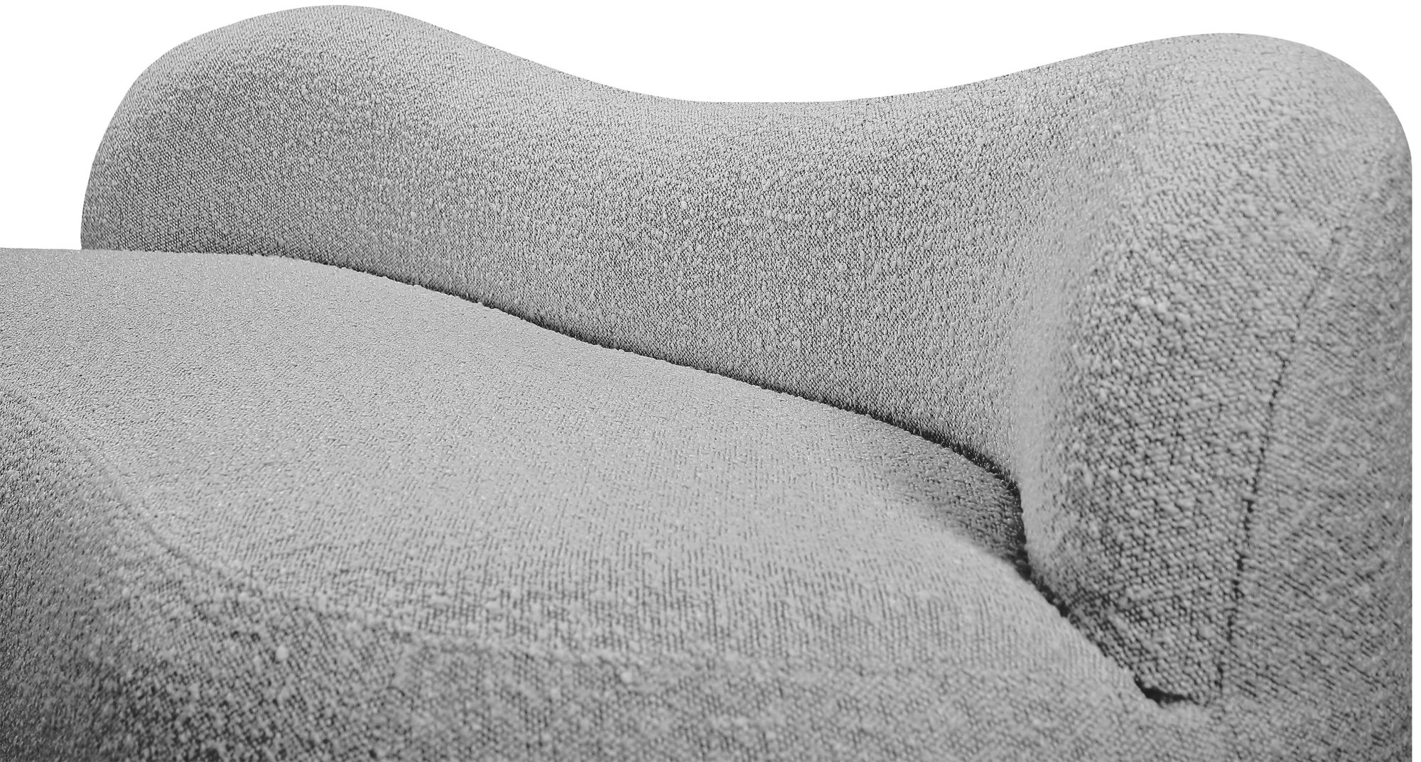 Flair Boucle Fabric Bench