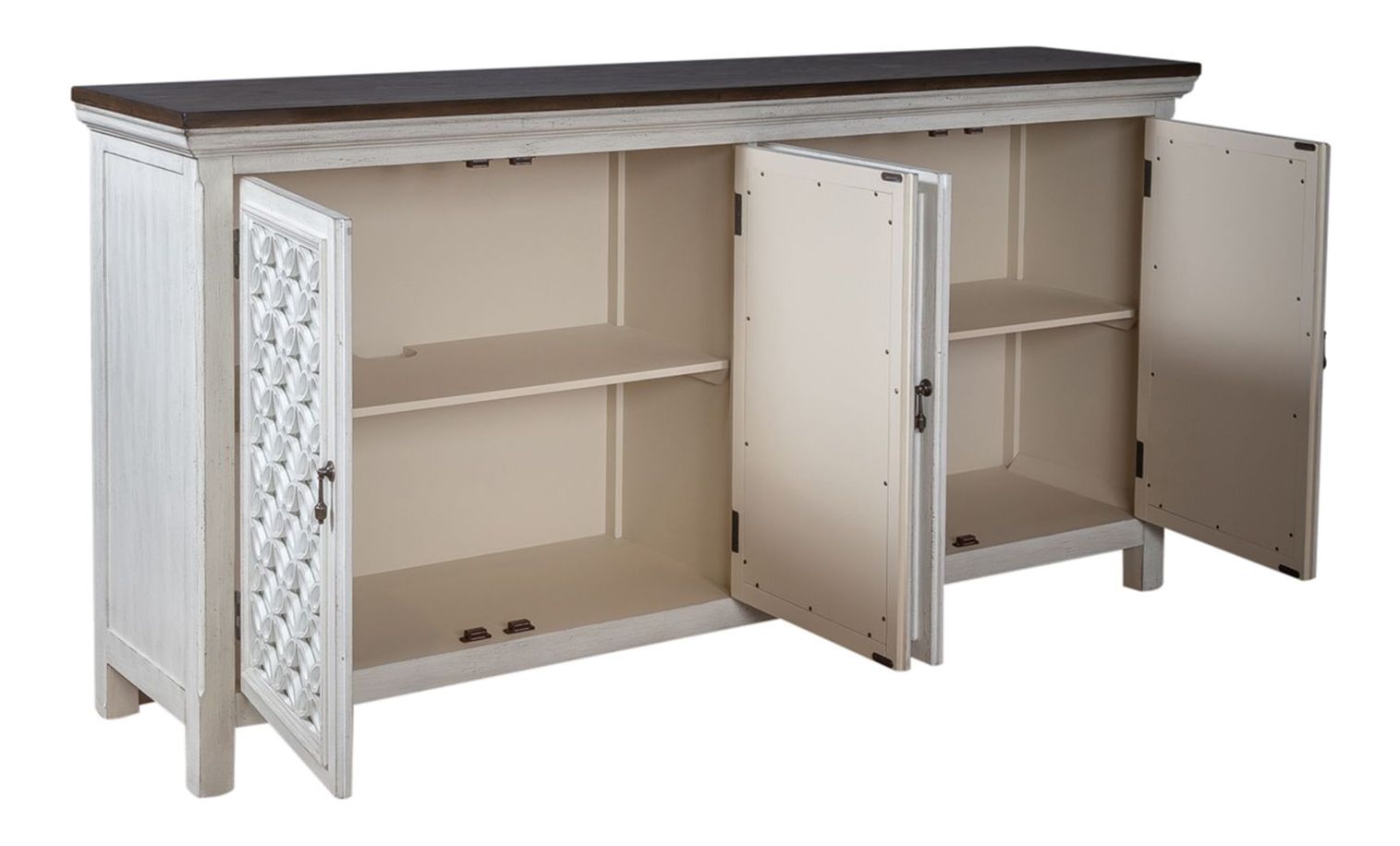 Westridge Wood Accent Cabinet w/3 Doors
