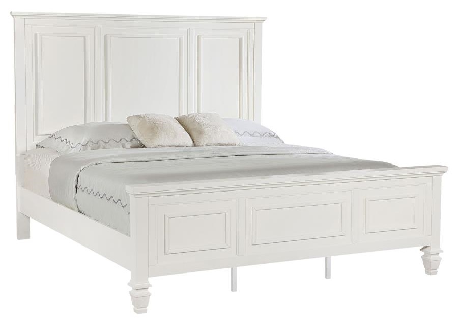 Sandy Beach Panel Bed w/High Headboard