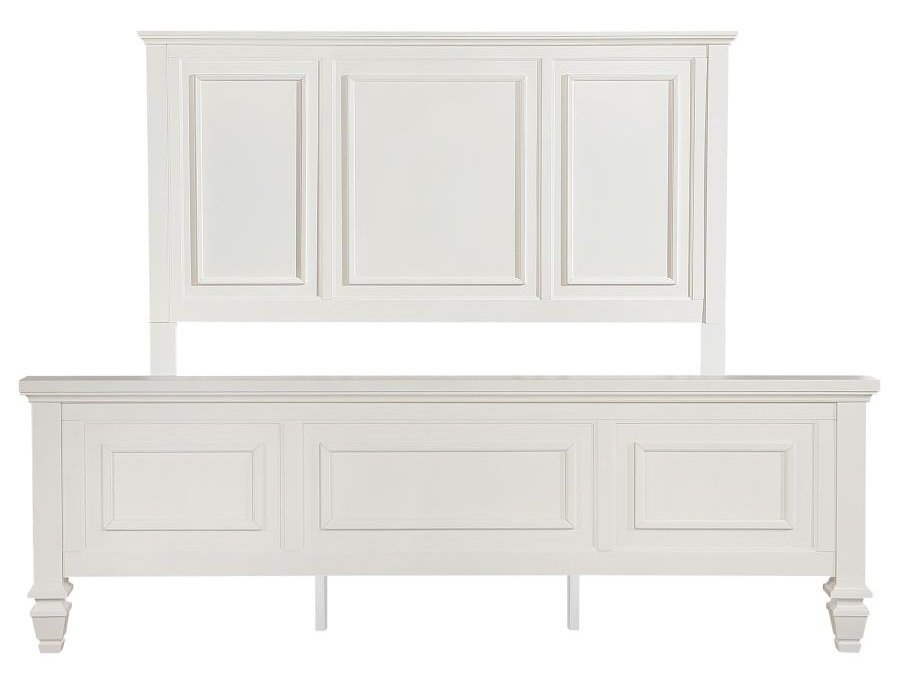 Sandy Beach Panel Bed w/High Headboard, California King Size