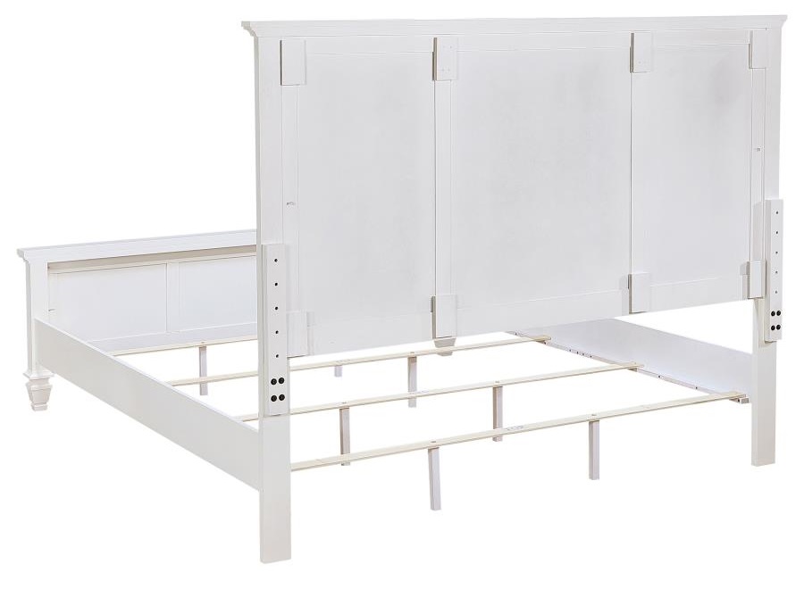 Sandy Beach Panel Bed w/High Headboard, Eastern King Size