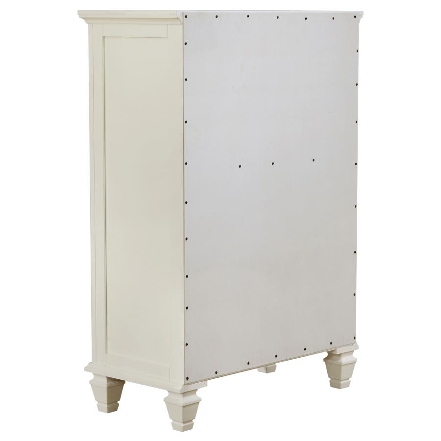 Sandy Beach Wood Chest w/5 Drawers