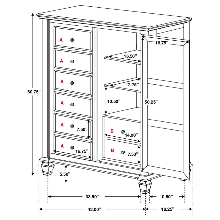 Sandy Beach Wood Sleigh Storage Bedroom Set