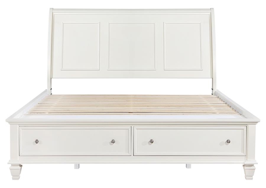 Sandy Beach Storage Sleigh Bed, Eastern King Size