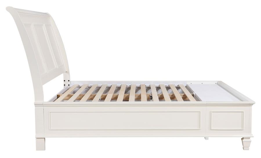 Sandy Beach Storage Sleigh Bed, Eastern King Size