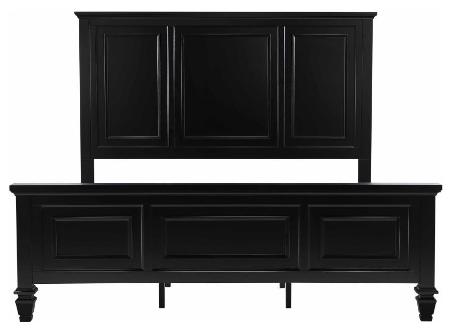 Sandy Beach Panel Bed with High Headboard, Eastern King Size