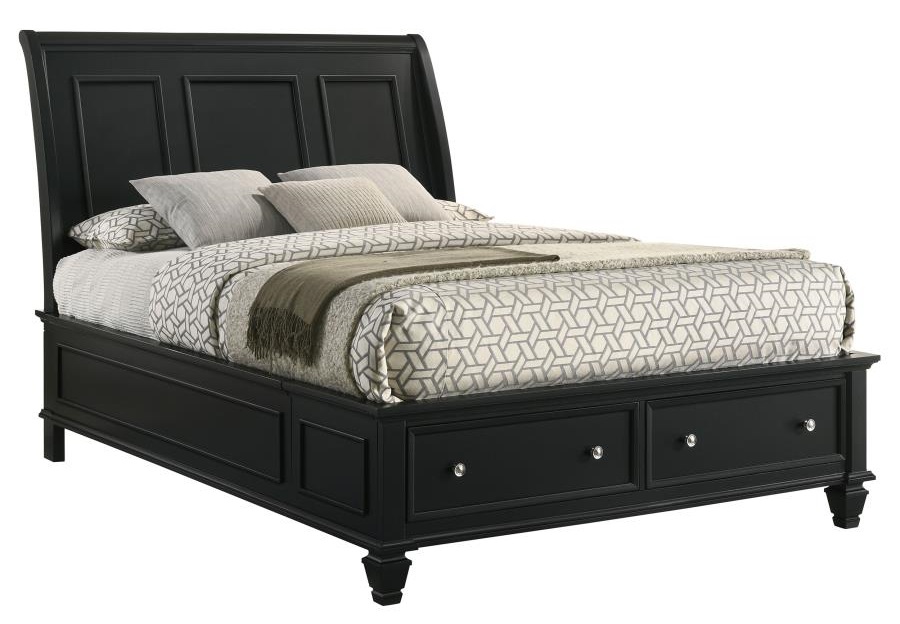 Sandy Beach Sleigh Storage Bed
