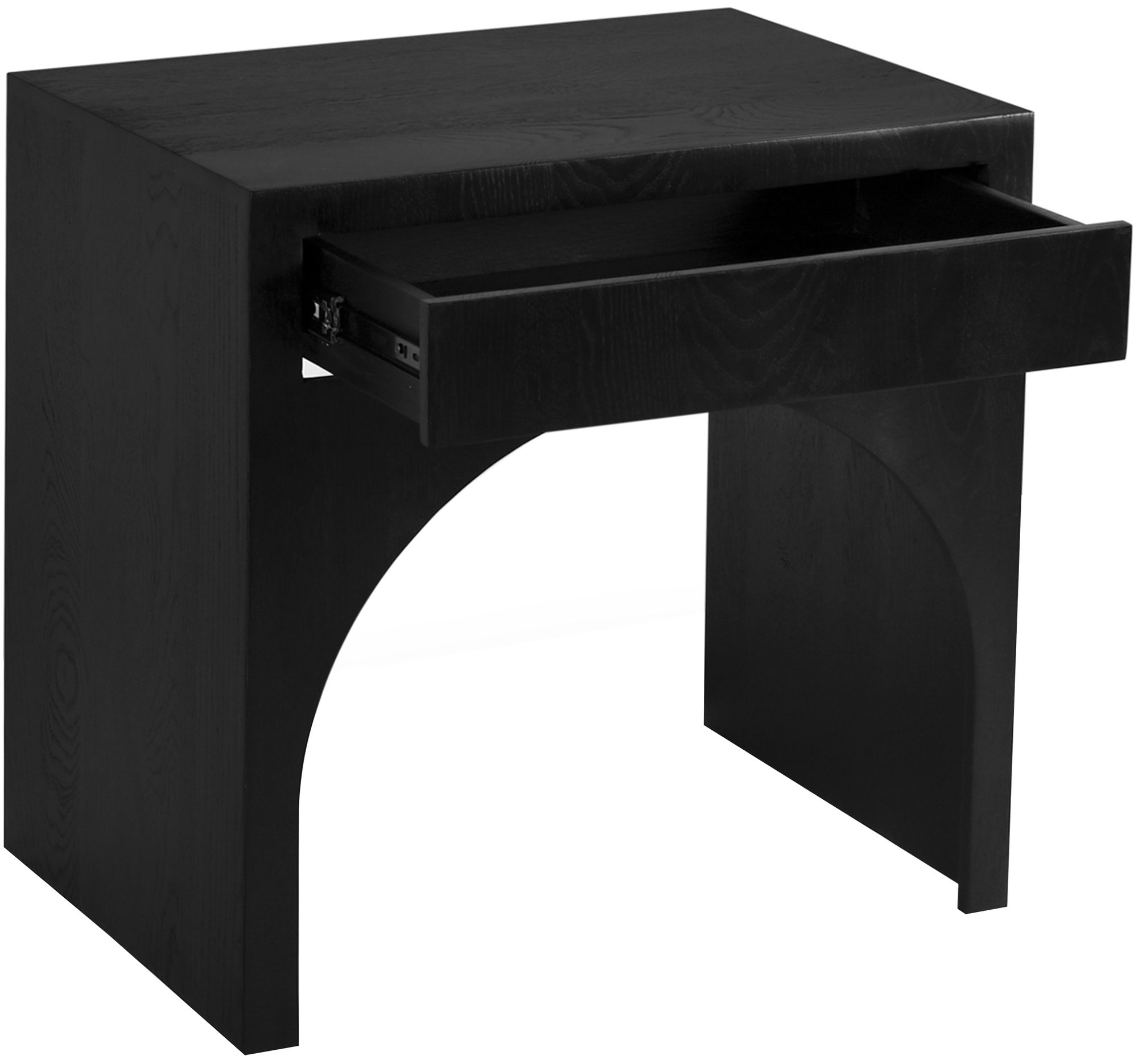 June 1-Drawer Solid Wood Nightstand
