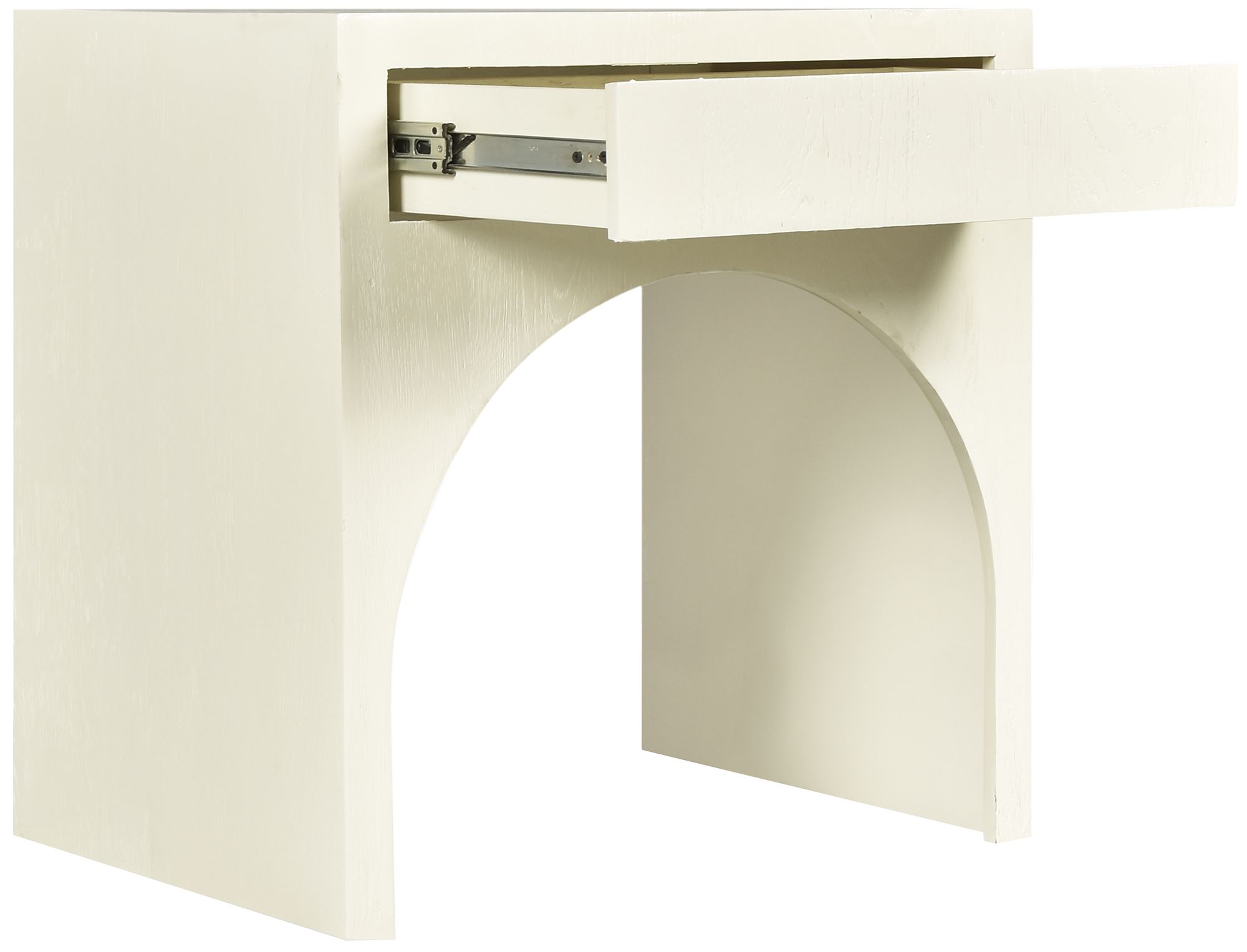 June 1-Drawer Solid Wood Nightstand