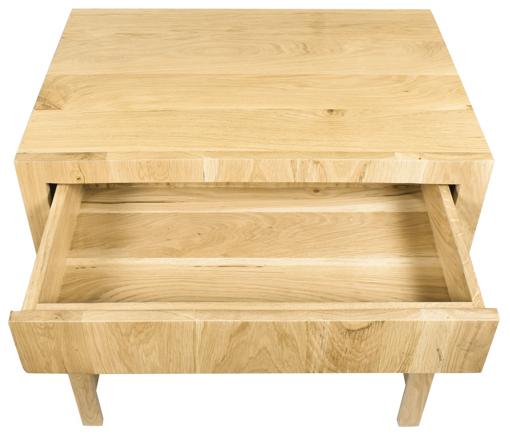 June 1-Drawer Solid Wood Nightstand