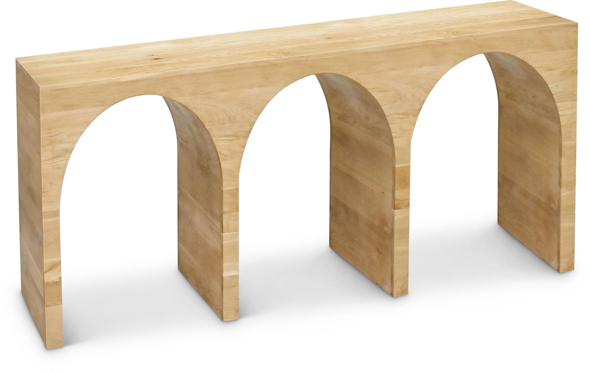 June 60" Solid Oak Console Table