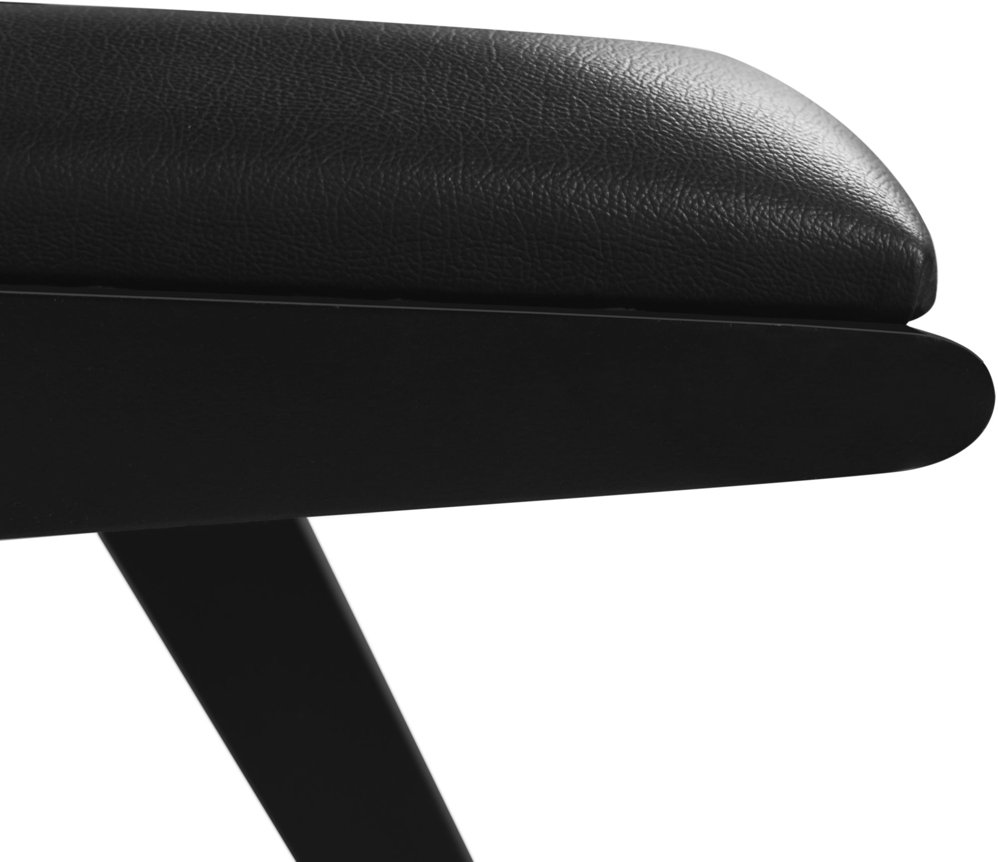 Abby Faux Leather & Cane Arm Chair