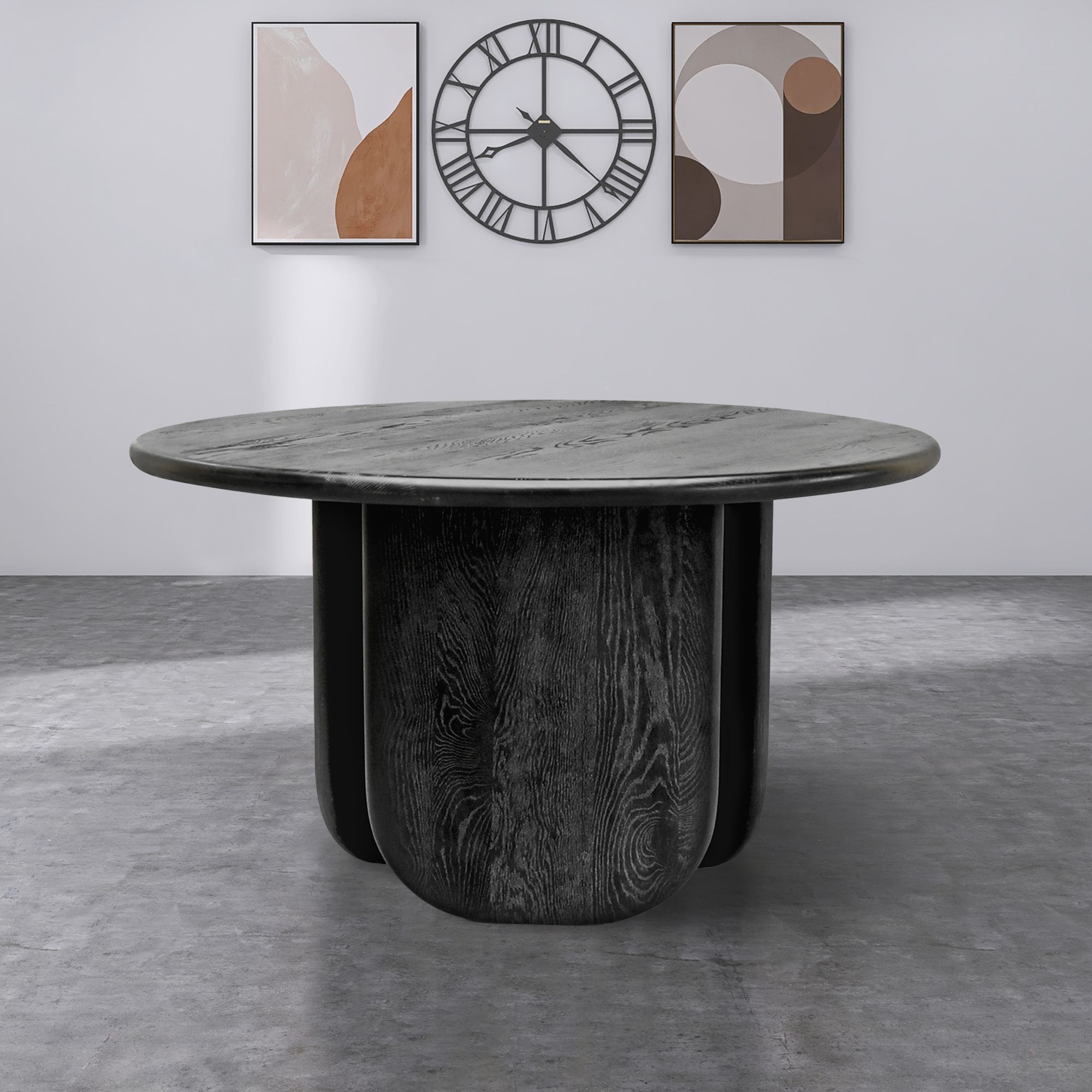 Benito 52" Round Oak Dining Table