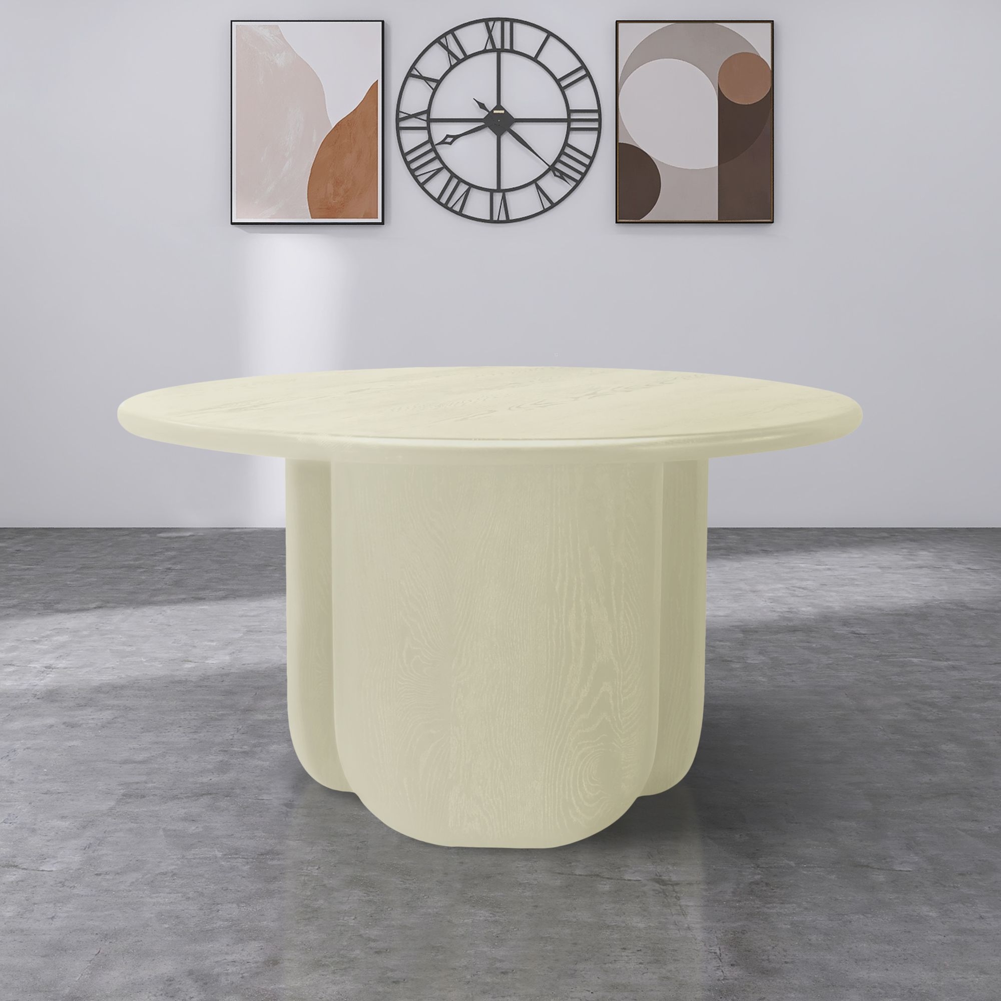 Benito 52" Round Oak Dining Table