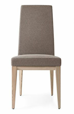 Bess Fabric/Wood Customizable Dining Chair