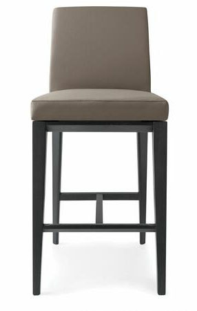Bess Fabric/Wood Customizable Counter Stool