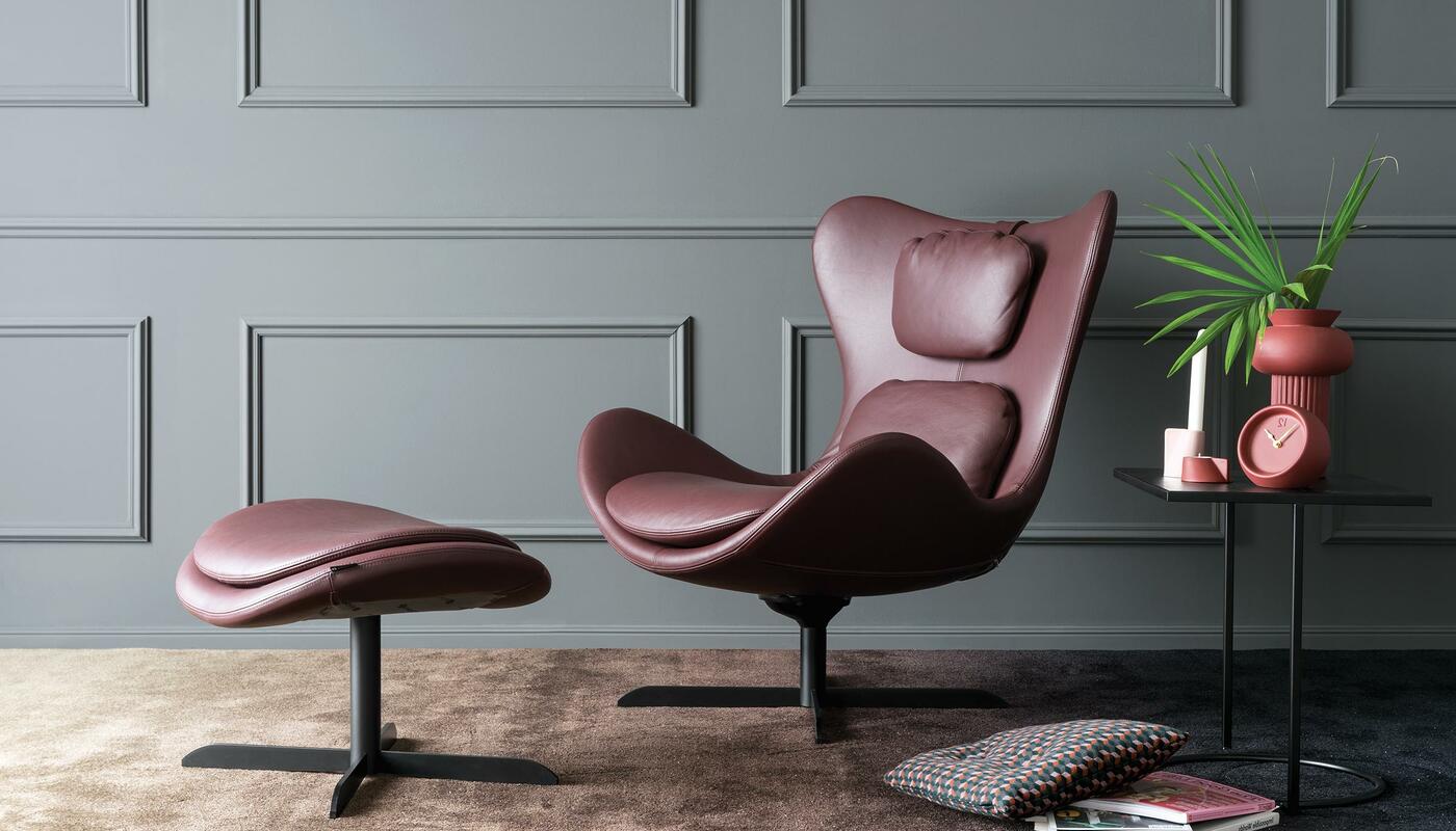 Lazy Fabric/Metal Customizable Upholstered Swivel Tilting Lounge Armchair