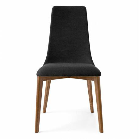 Etoile Fabric/Wood Customizable Upholstered Dining Chair
